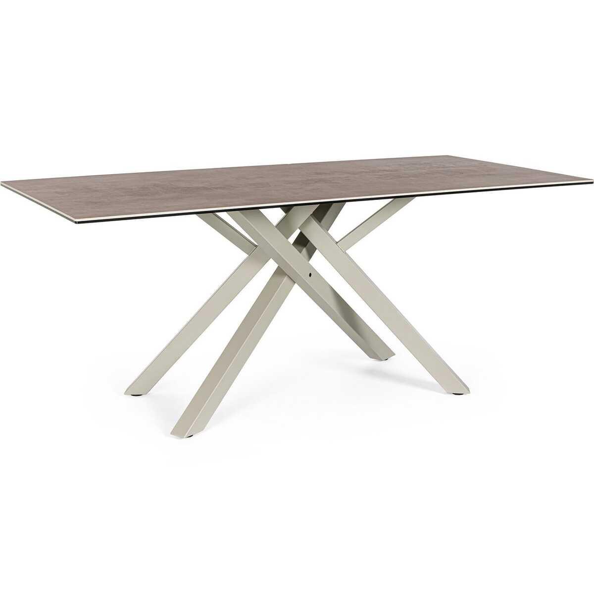mutoni Tisch Sean taupe 180x90