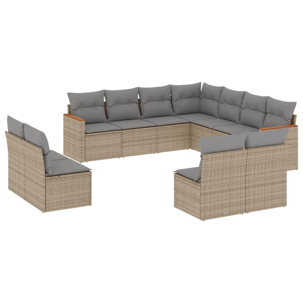 VidaXL Garten sofagarnitur poly-rattan