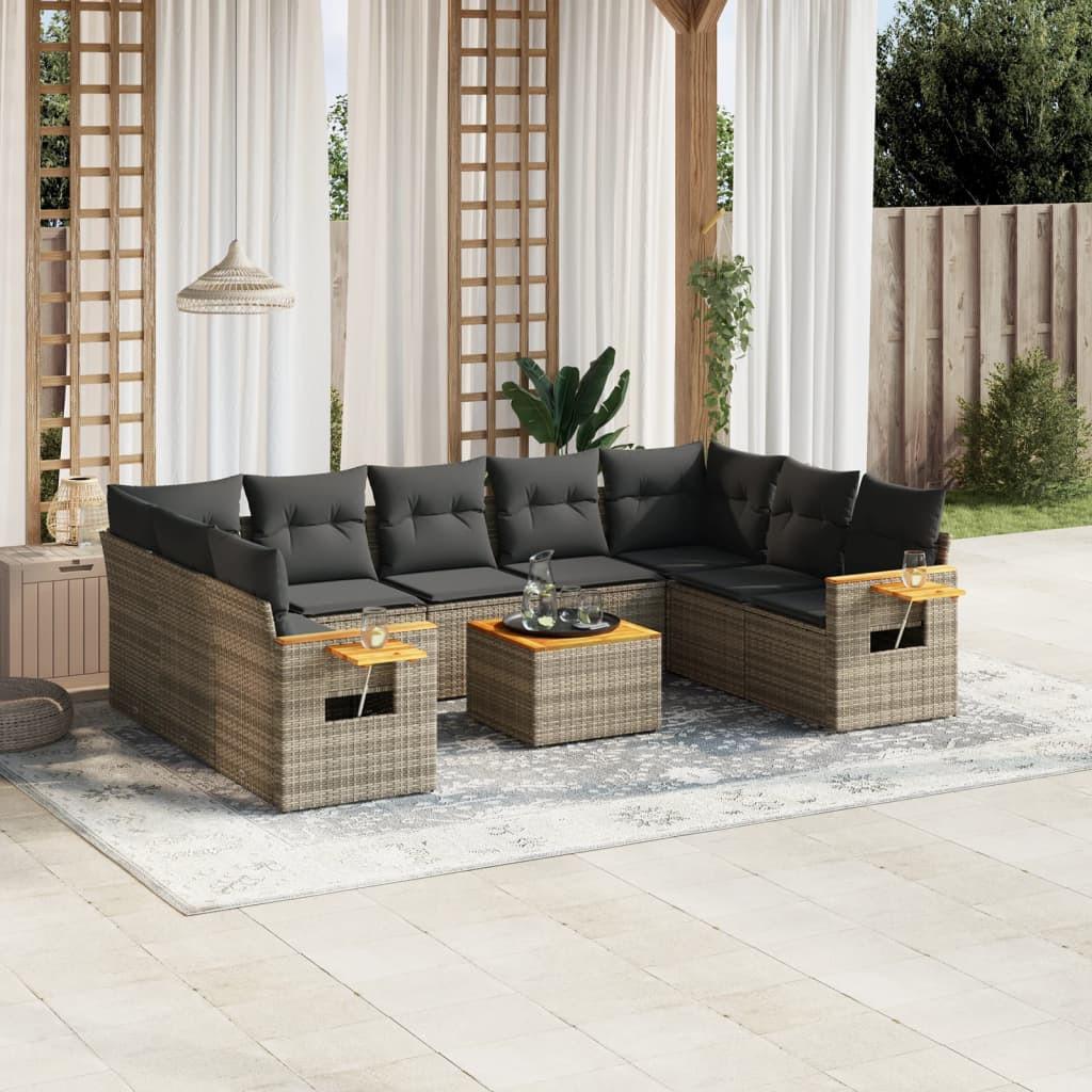 VidaXL Garten sofagarnitur poly-rattan