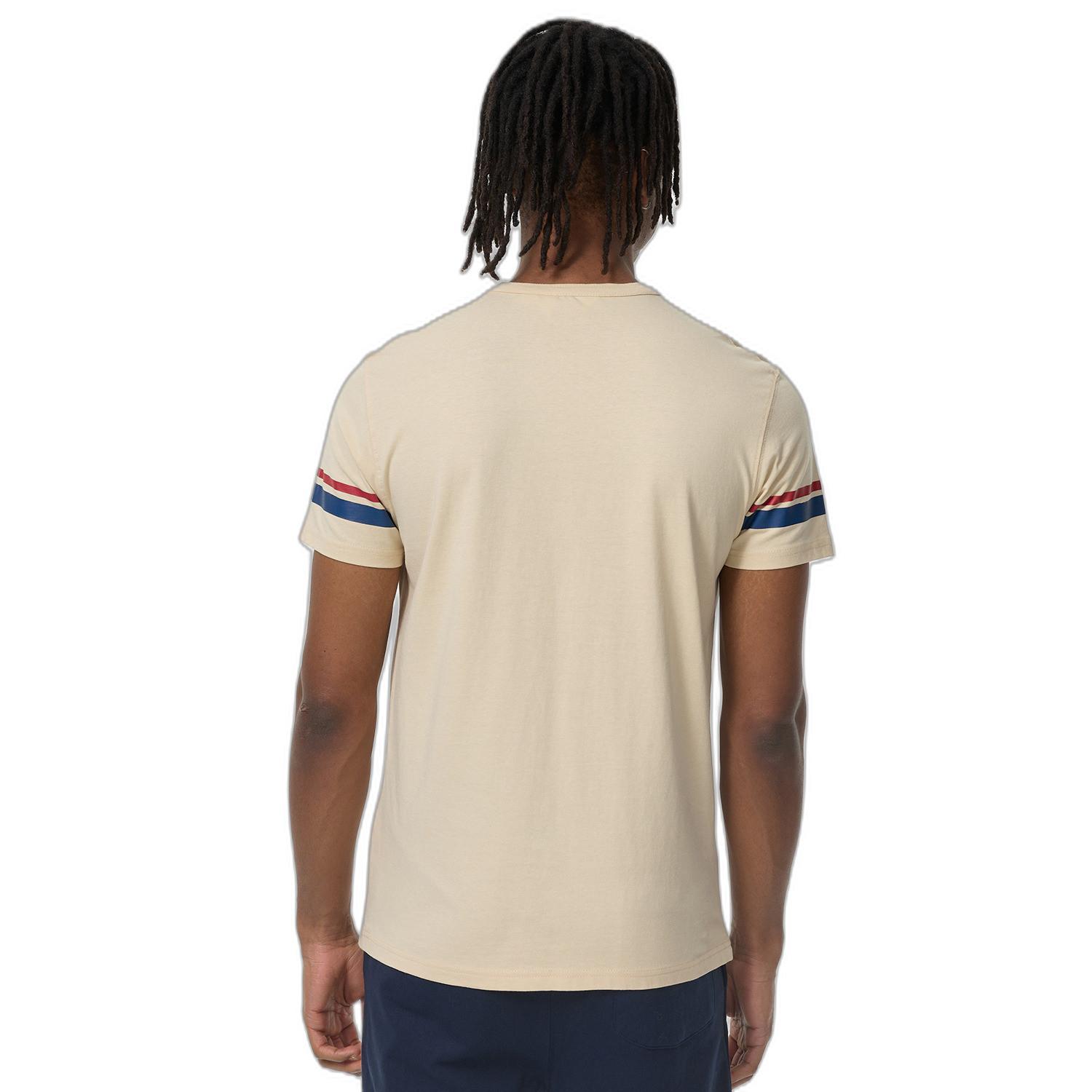 LONSDALE T-Shirt mit Logo-Print und gestreiften Ärmeln