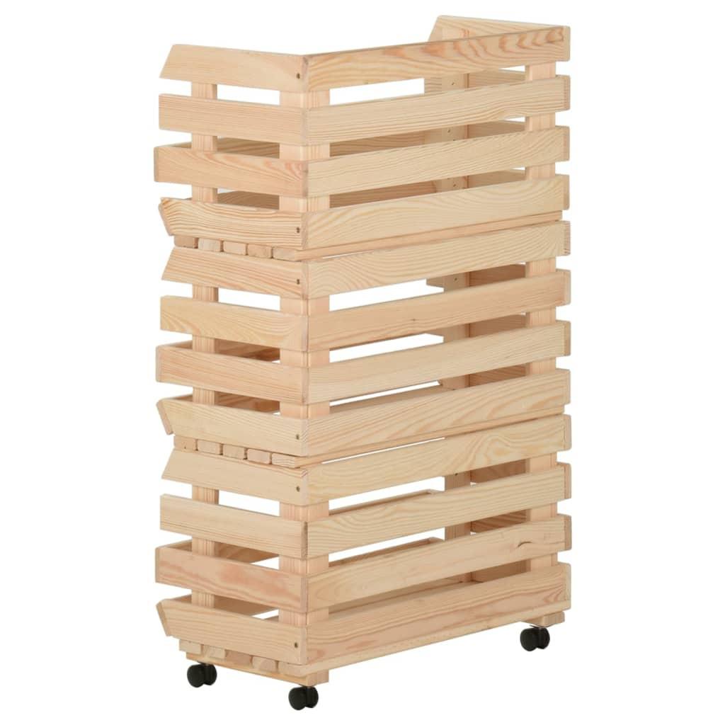 VidaXL Obstwagen kiefernholz