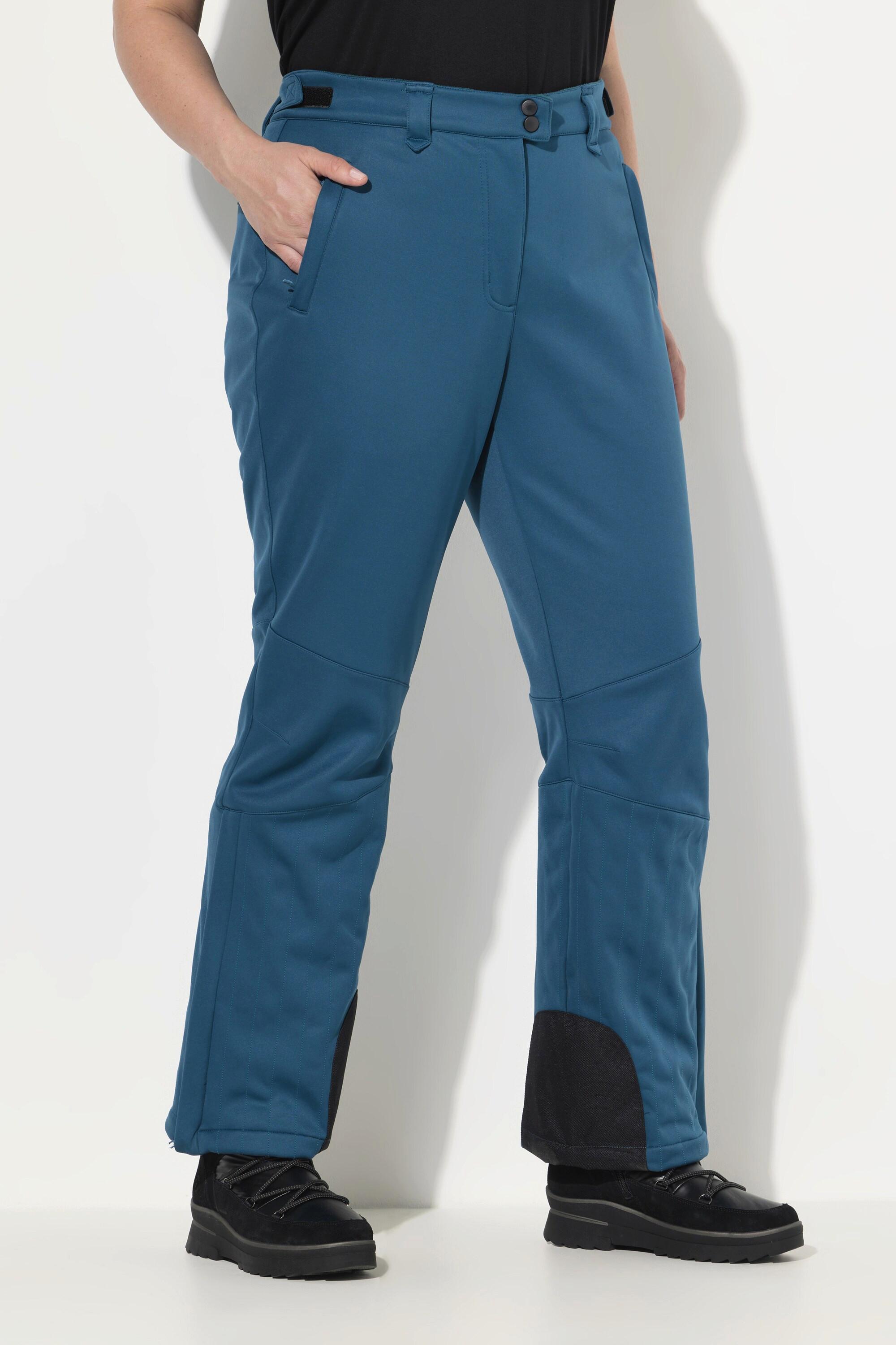 Ulla Popken Softshellhose wasserabweisend mit Klettriegel und Schneefang