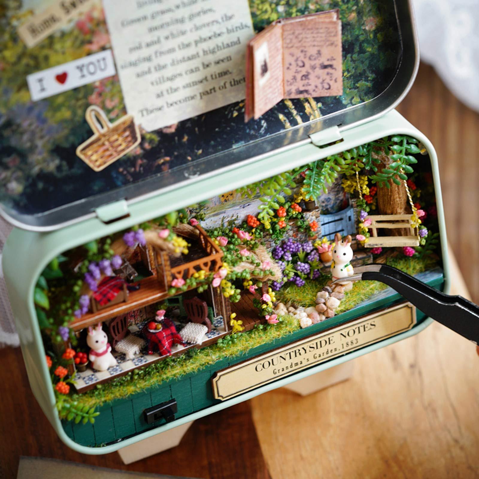 Activity-board DIY Miniatur Haus Kit in Box zu bauen, Handmade Mini Theater Craft Kit, Kreative Craft Geschenke
