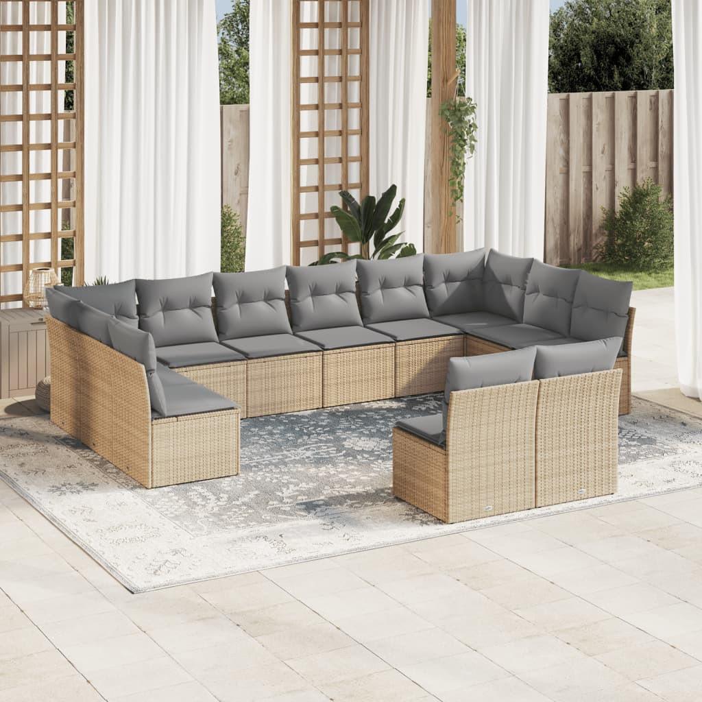 VidaXL Garten sofagarnitur poly-rattan