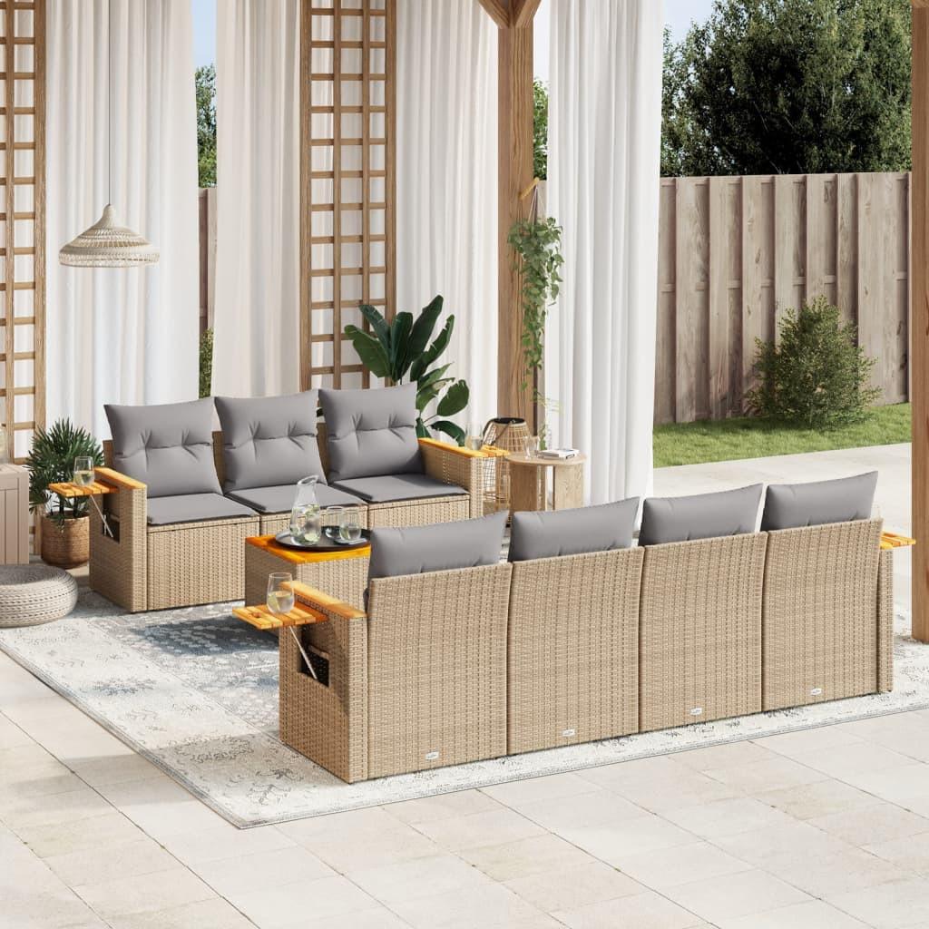 VidaXL Garten sofagarnitur poly-rattan