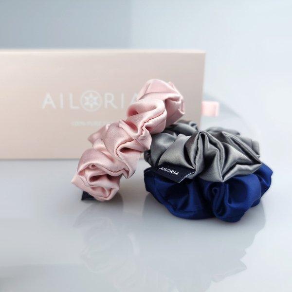 AILORIA DOUX Set 3 Scrunchies M aus Seide