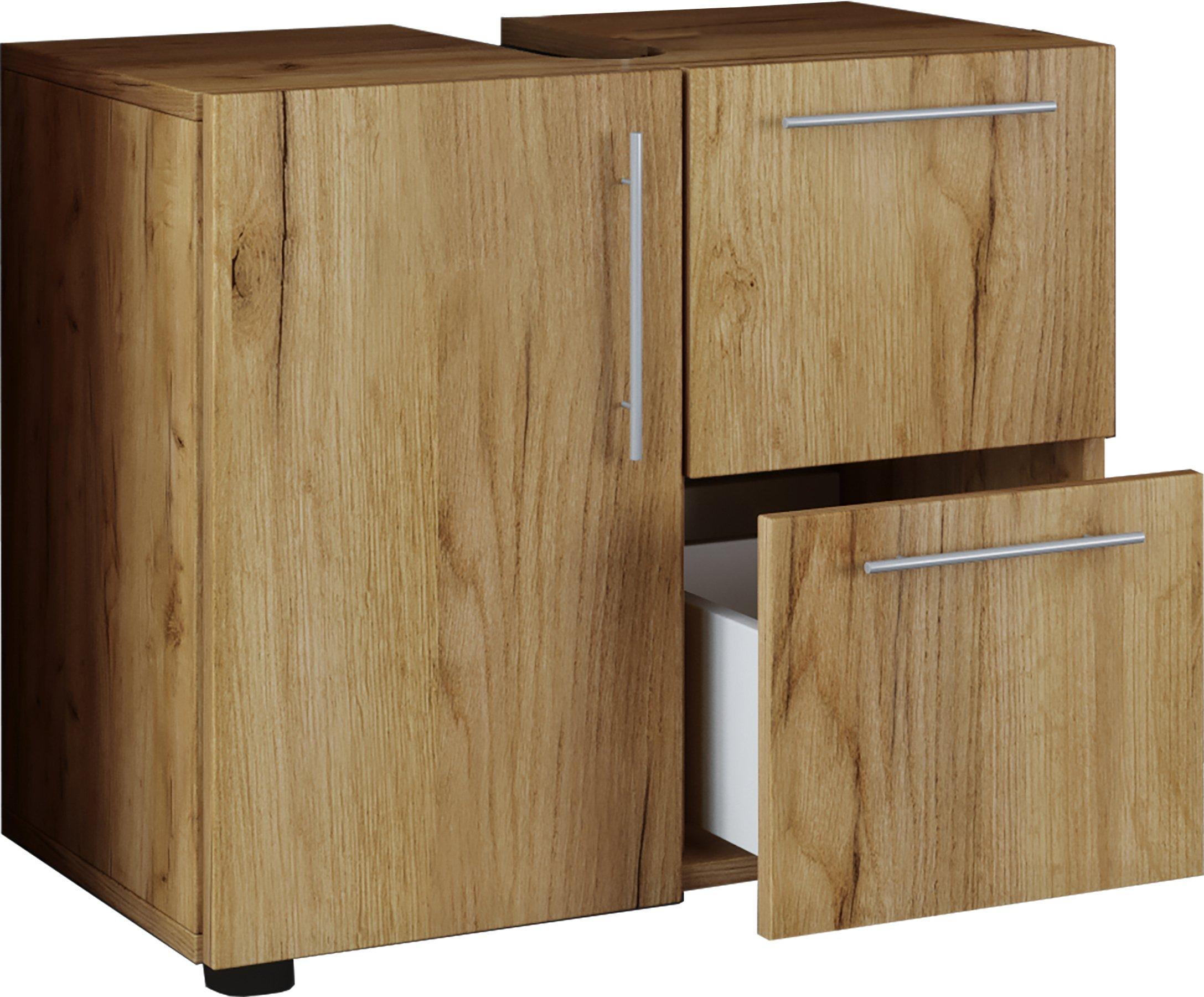 VCM Badmöbel Badunterschrank Waschbeckenunterschrank Badezimmer Flandu Schublade