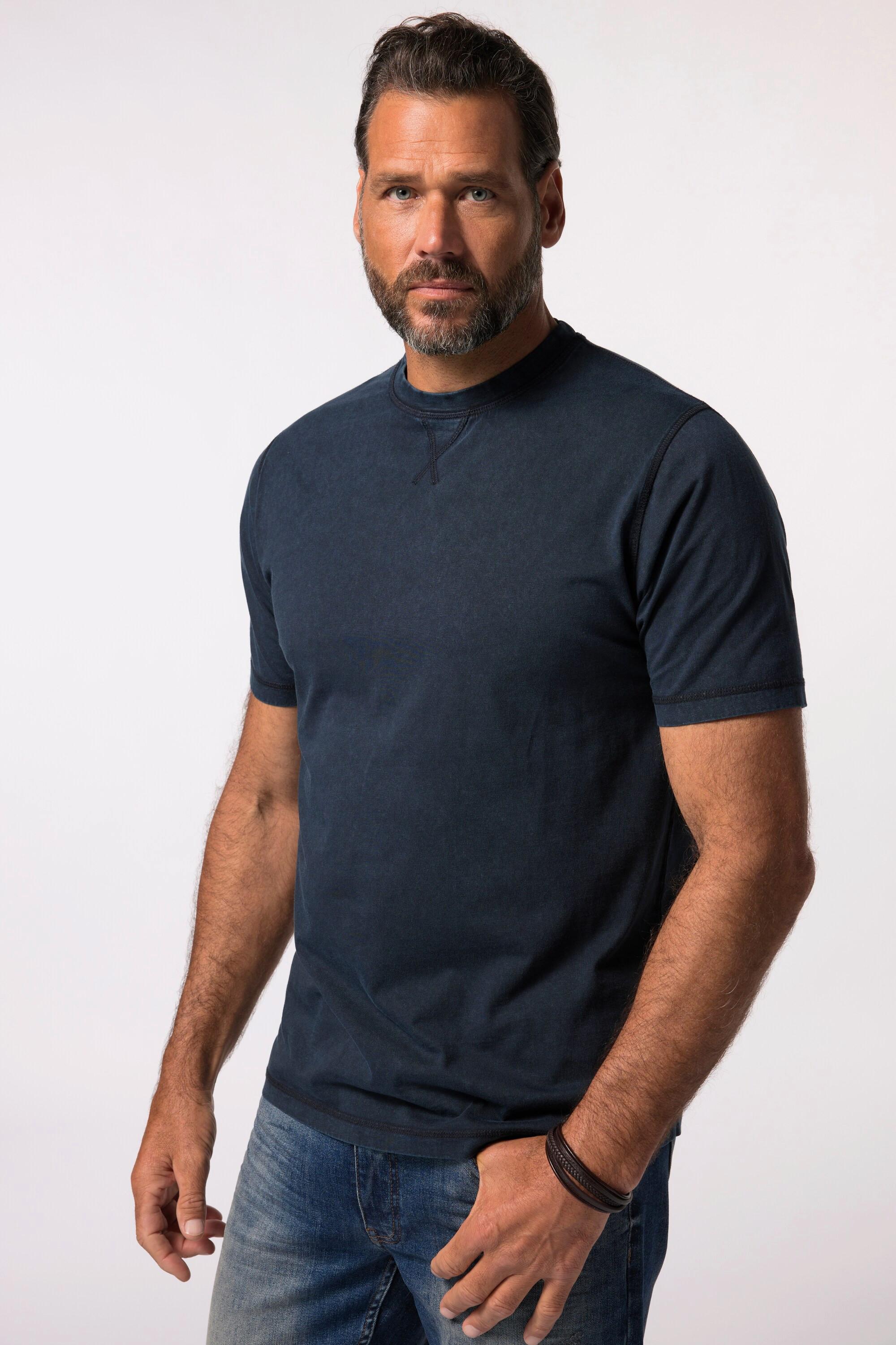 JP1880 Halbarm T-Shirt Vintage Look Stickerei