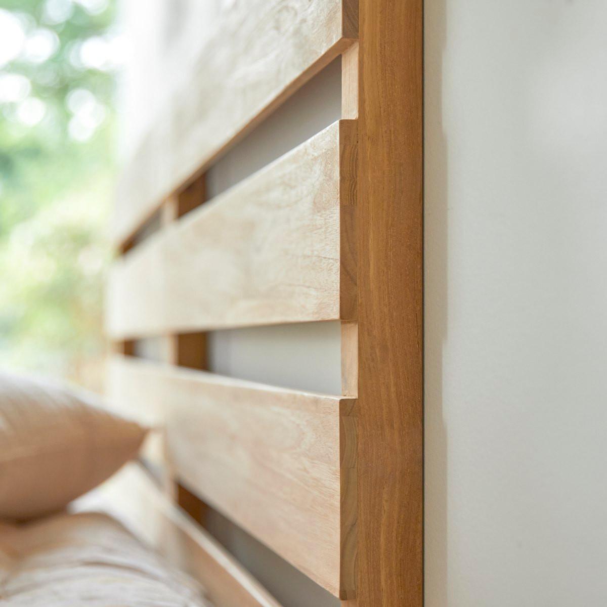 Tikamoon Kopfteil aus massivem Teak 180 cm Urbain