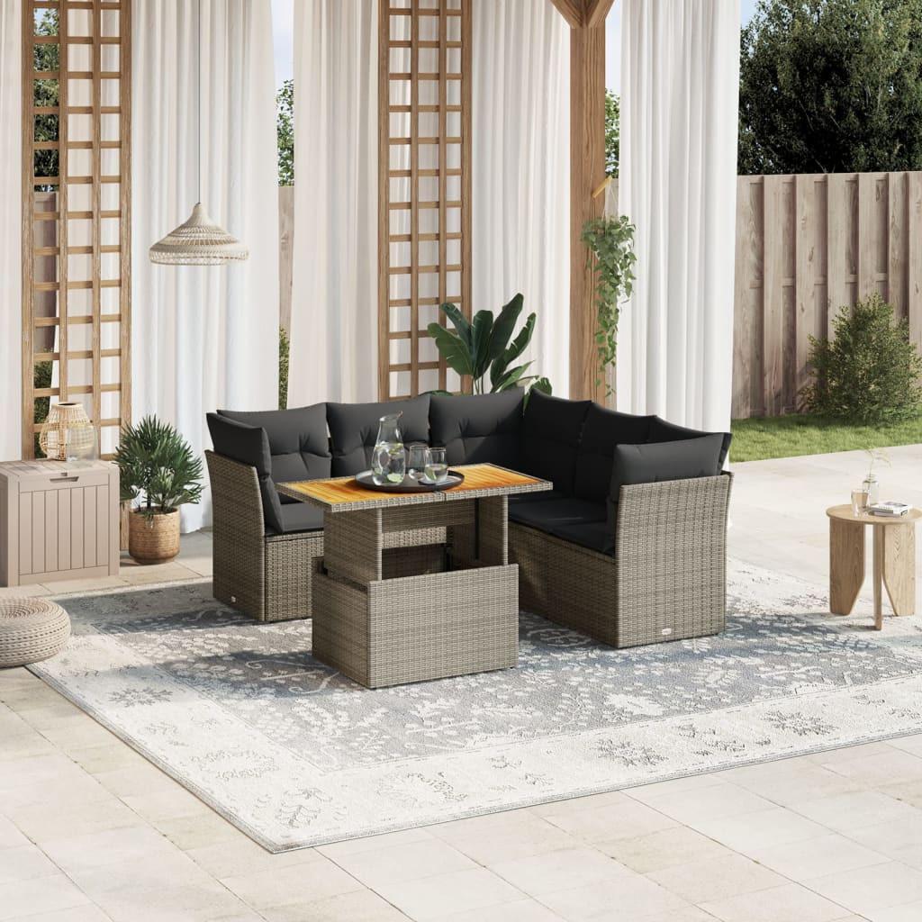 VidaXL Garten sofagarnitur poly-rattan
