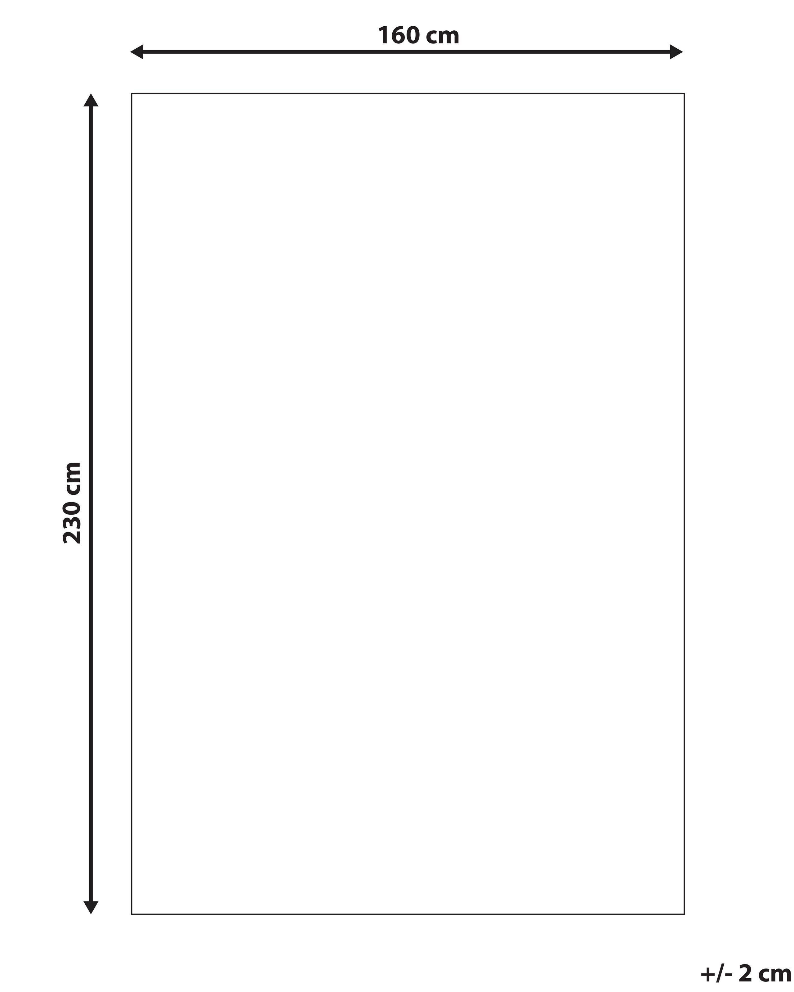 Beliani Teppich aus Wolle Boho YOMRA