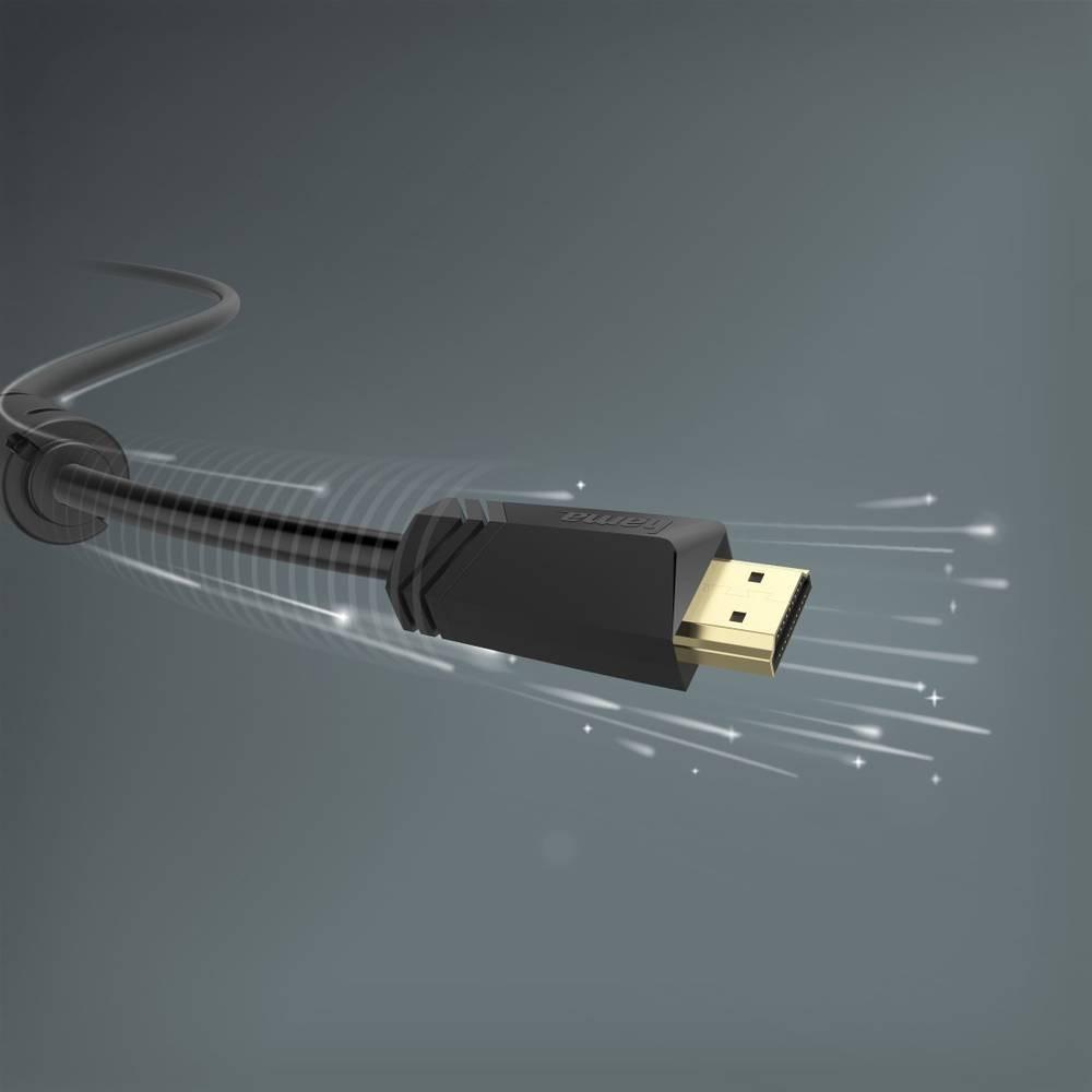 hama High Speed HDMI-Kabel, Stecker - Stecker, 4K, Ethernet, vergoldet, 10.0 m