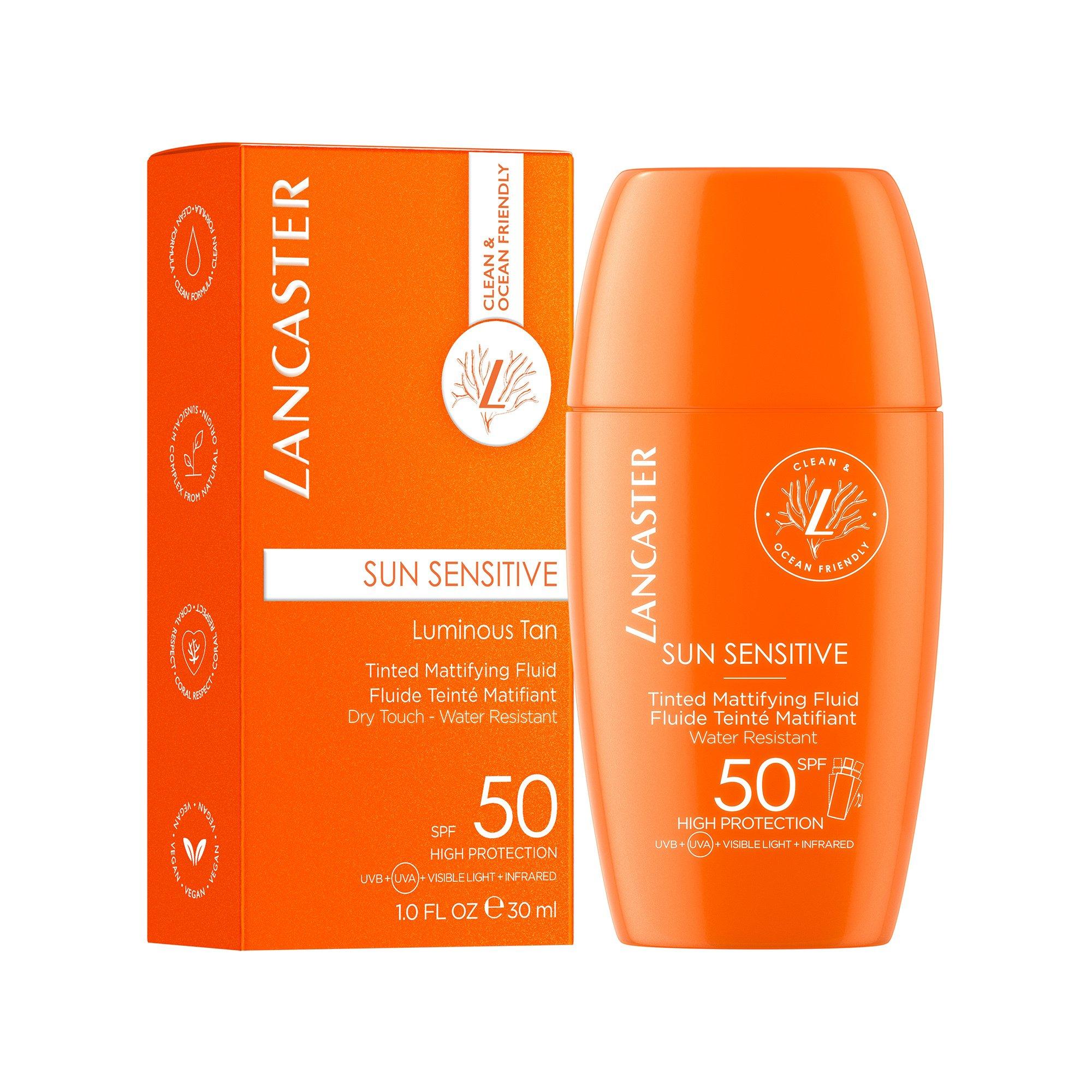 LANCASTER Sun Sensitive Luminous Tan Tinted Mattifying Fluid SPF 50