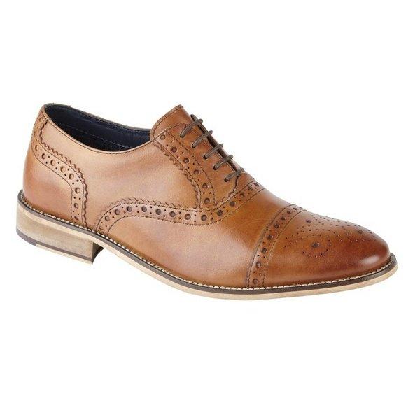 Roamers Schnürschuhe mit Lochmuster