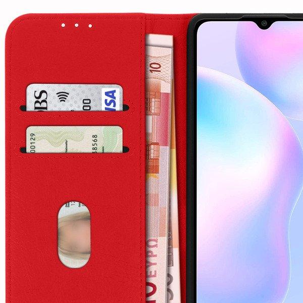 Avizar Klapphülle Xiaomi Redmi 9A Rot