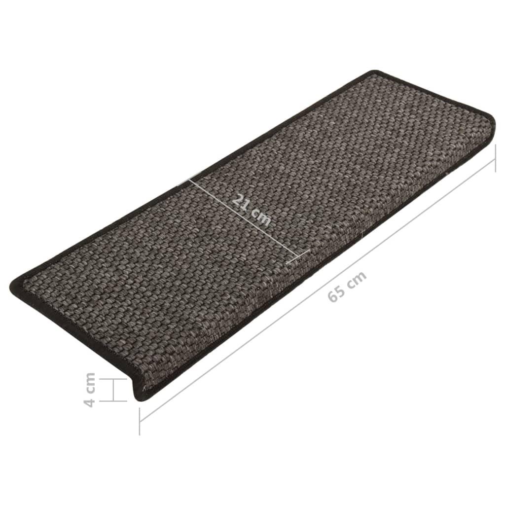 VidaXL Treppenmatten selbstklebend 15 stk. gewebe