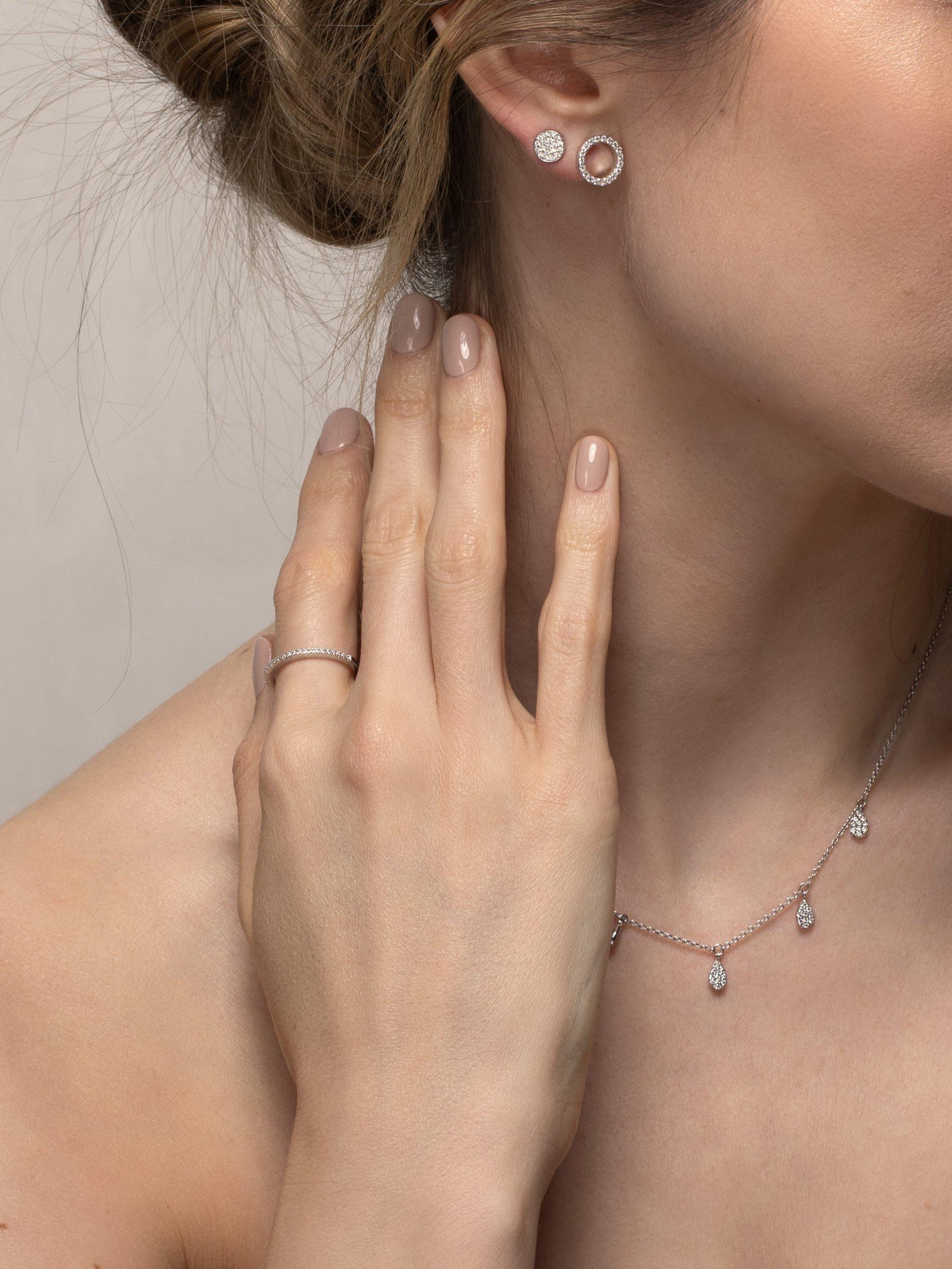 PHANTASYA Ring mit Zirkonia 1361 Rhodiniert