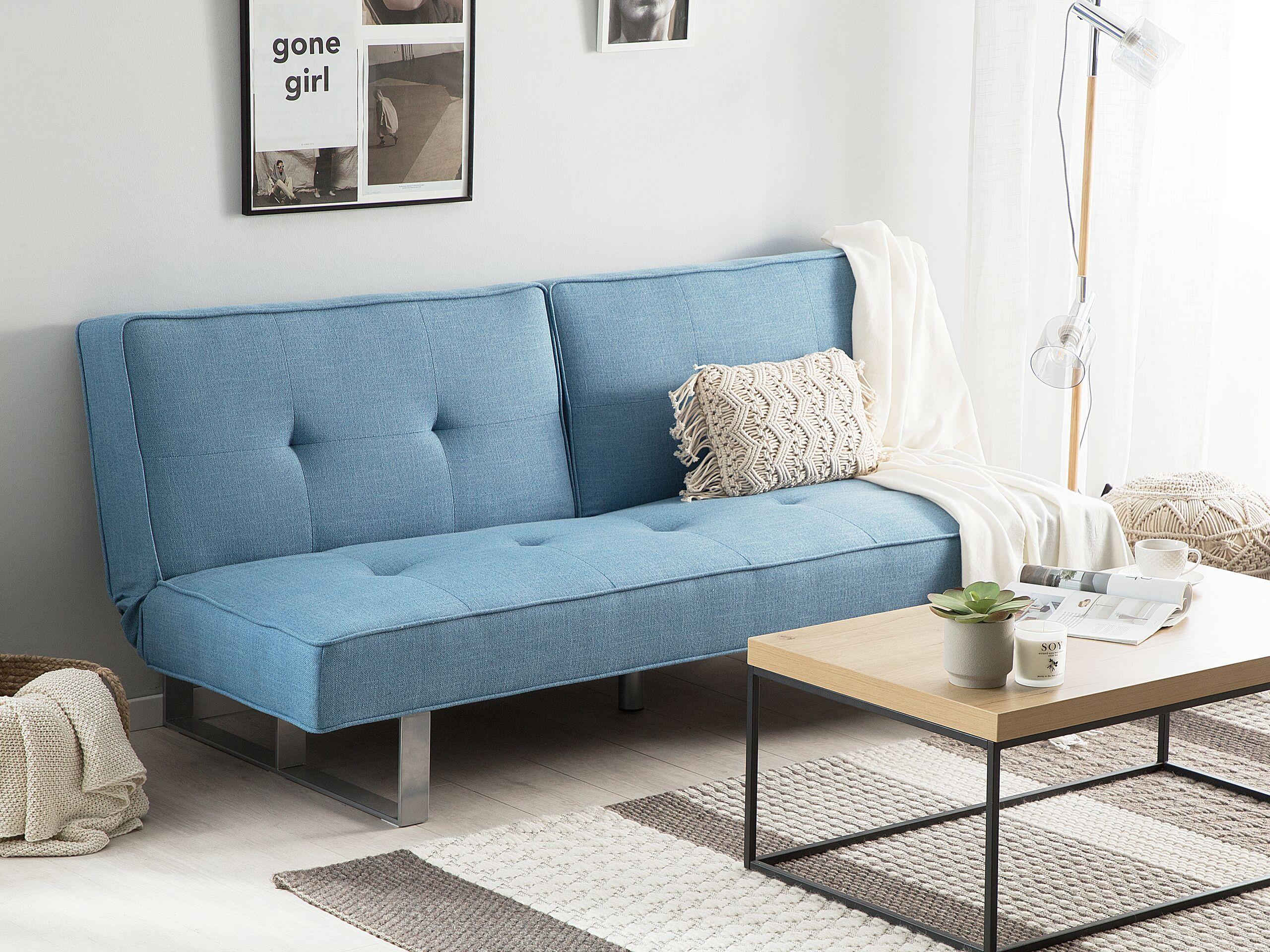 Beliani Schlafsofa aus Polyester Klassisch DUBLIN
