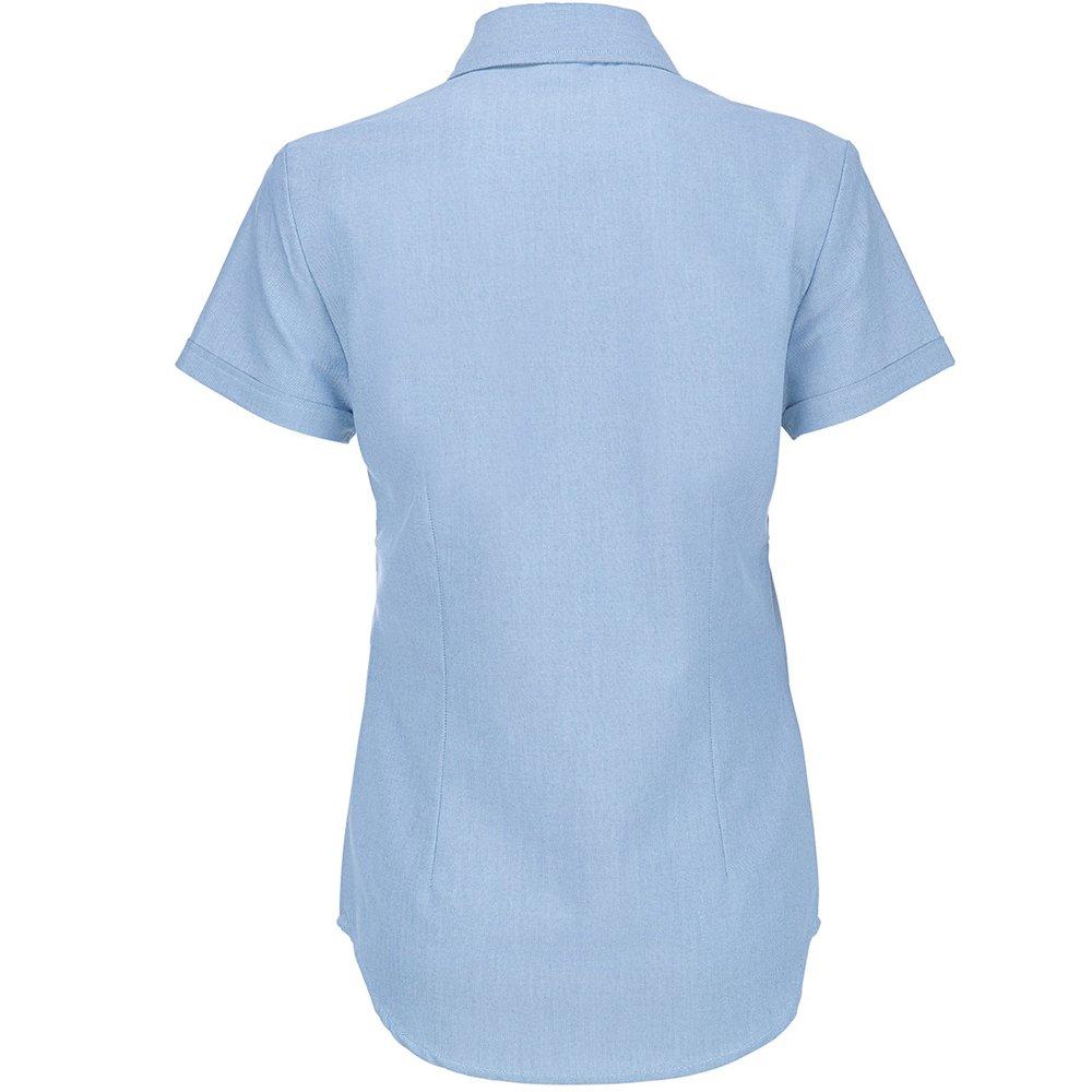 B and C Oxford Kurzarm Bluse