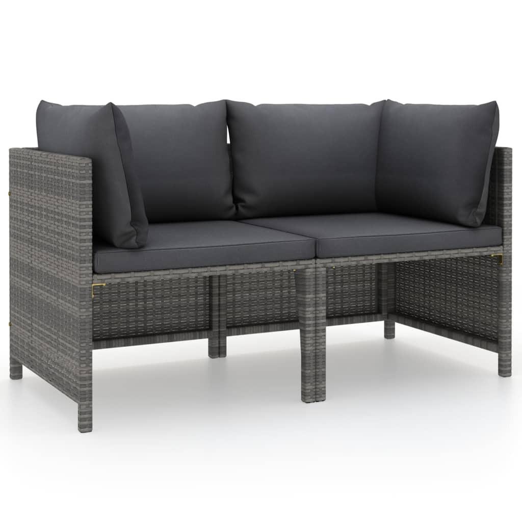 VidaXL Gartensofa poly-rattan