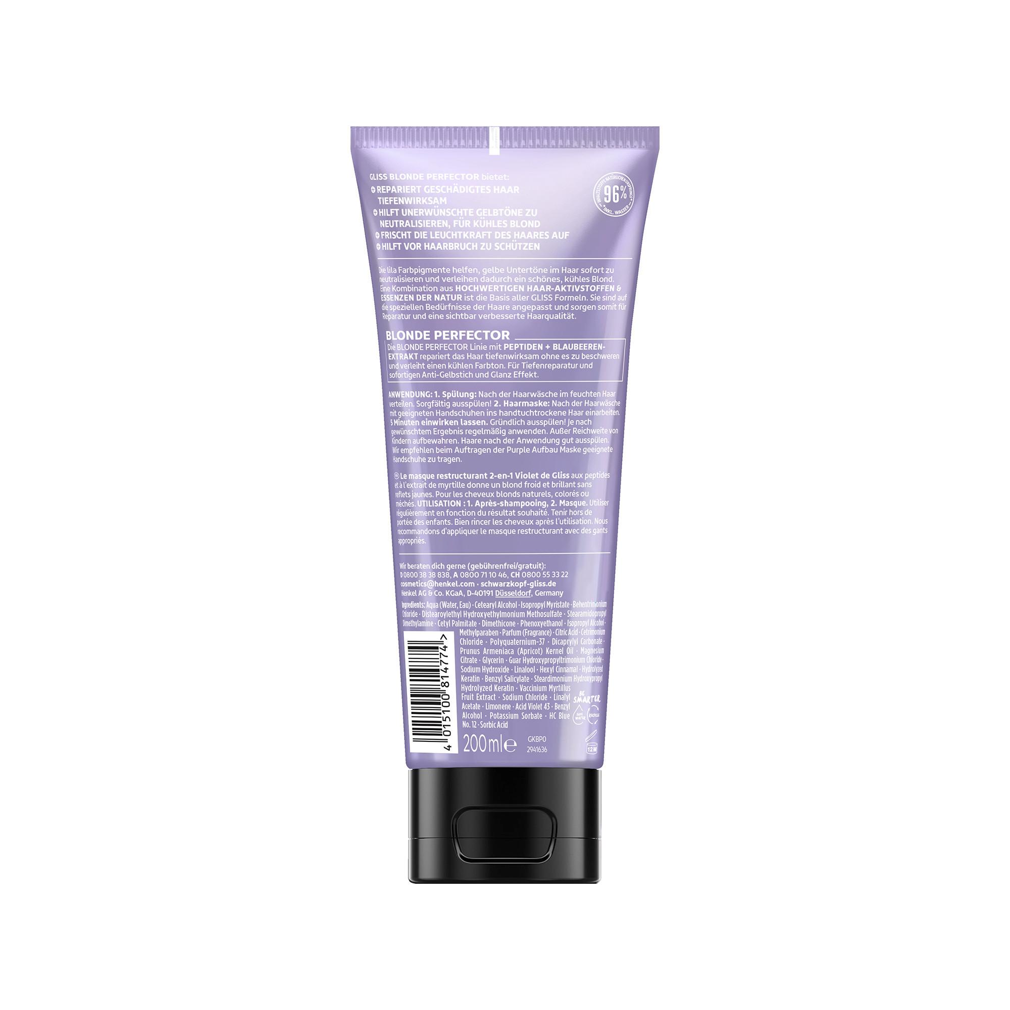 GLISS KUR Blonde Perfector Spülung