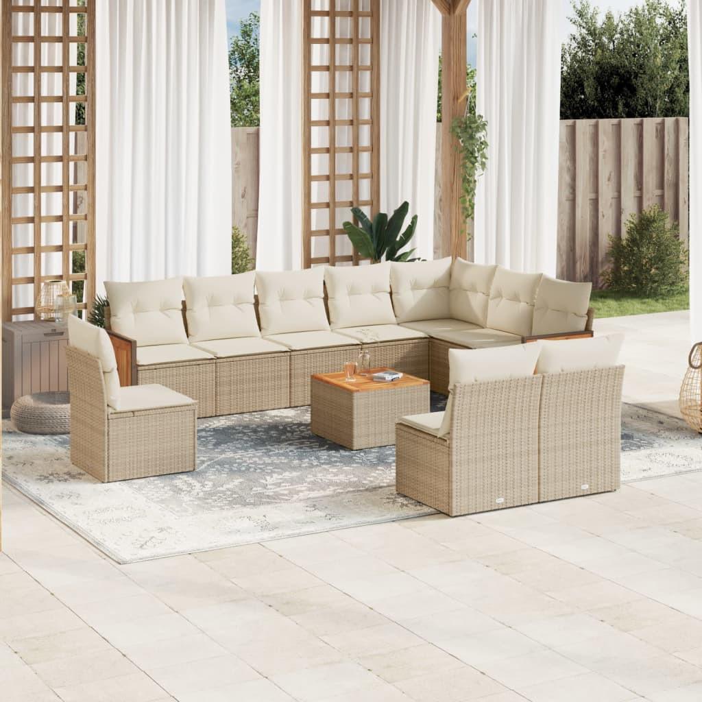VidaXL Garten sofagarnitur poly-rattan