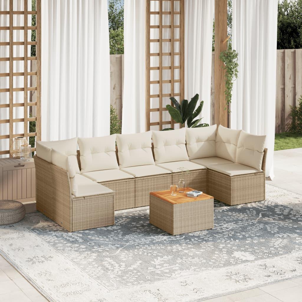 VidaXL Garten sofagarnitur poly-rattan