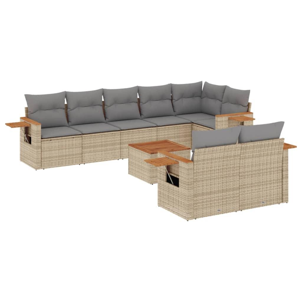 VidaXL Garten sofagarnitur poly-rattan