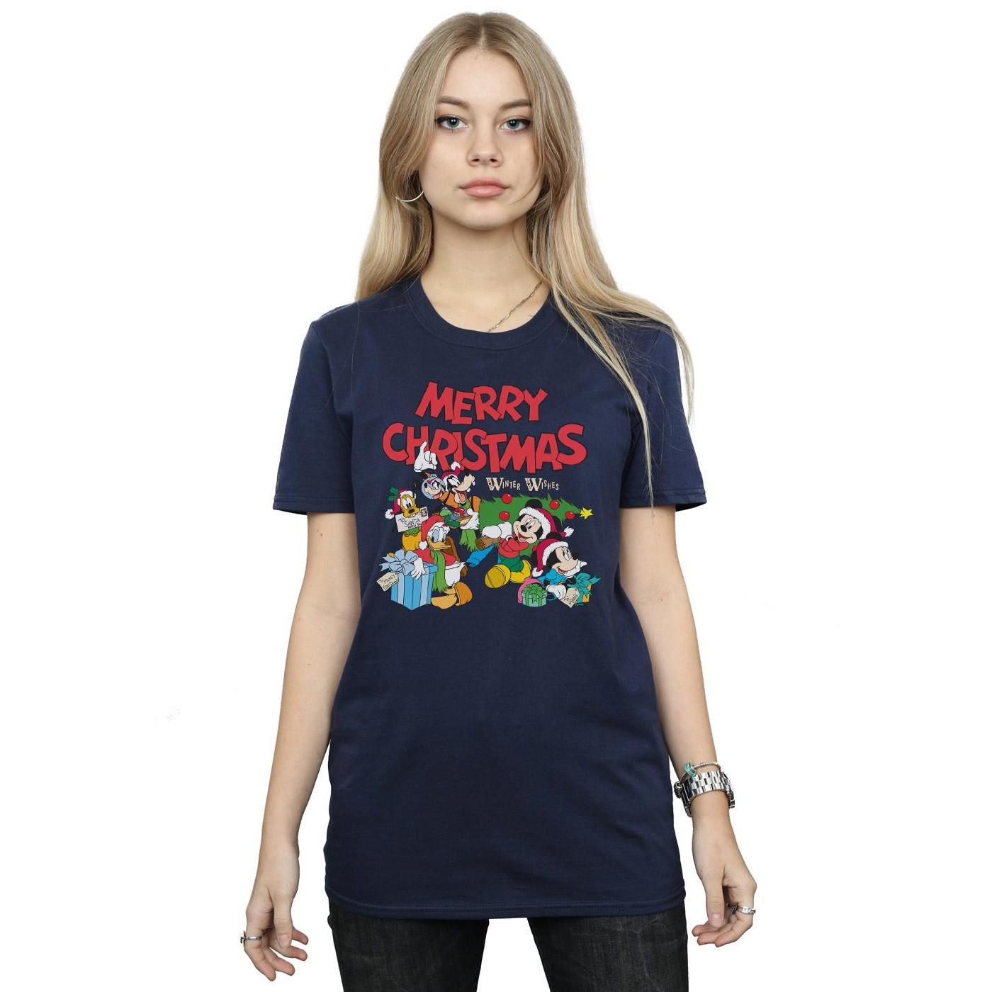 Disney Mickey Mouse And Friends Winter Wishes T-Shirt