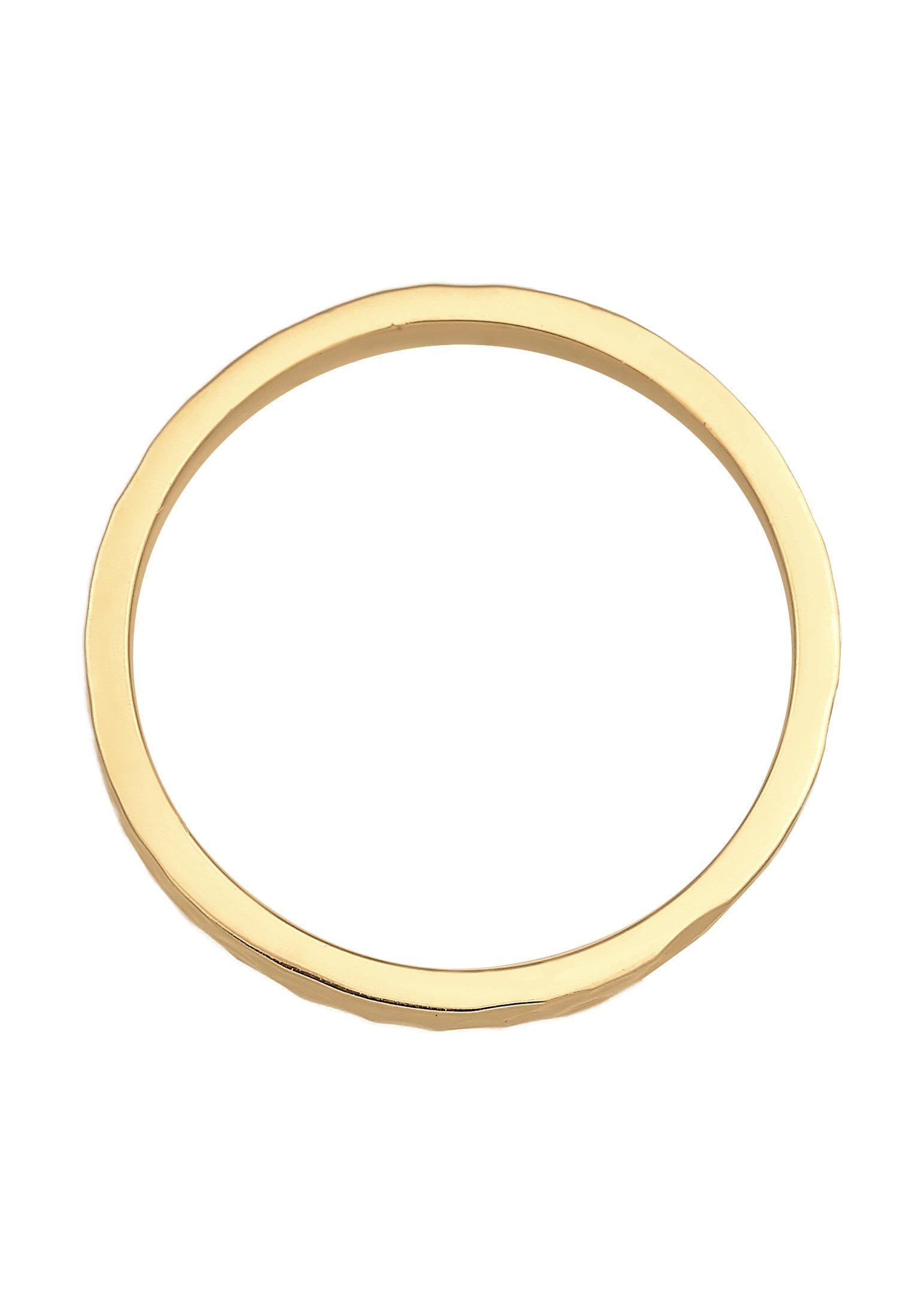 Elli Ring Pinky Ring Gehämmert 925 Silber