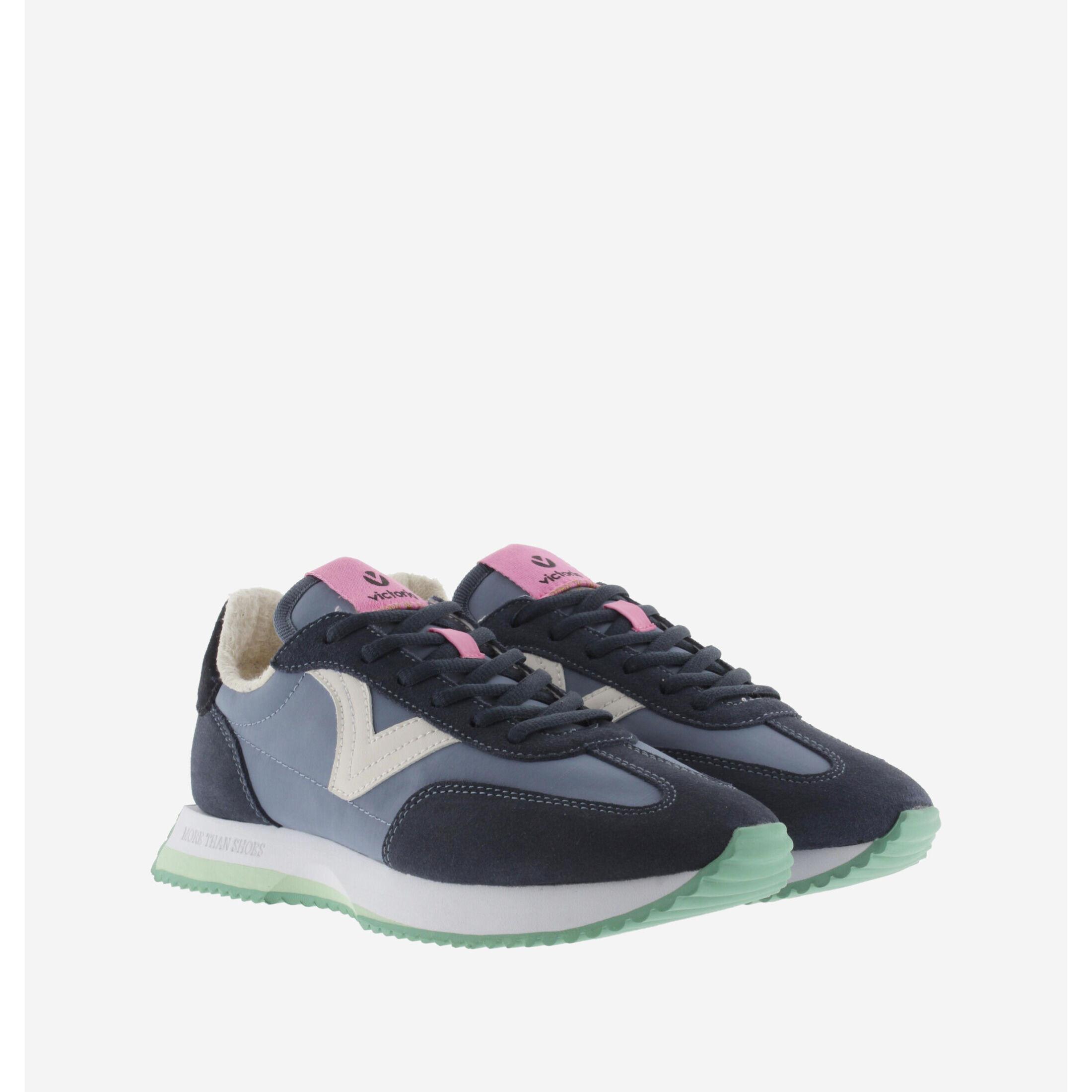 Victoria sneaker aus nylon und wildleder, damen cosmos