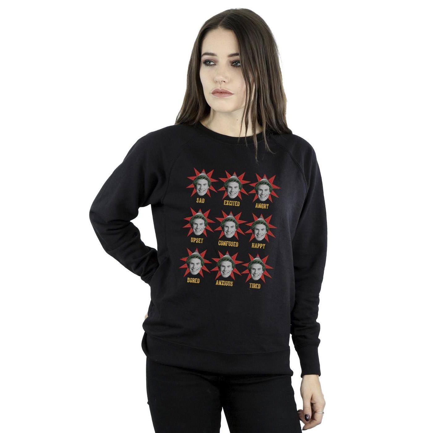 Elf Many Moods Of Buddy Sweatshirt