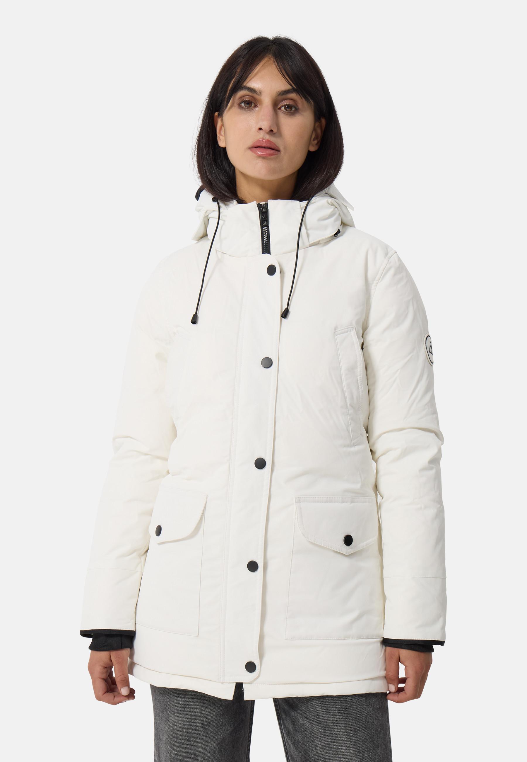 CASH-MERE.CH Daunenparka Mantel mit Kapuze und Kaschmirfutter