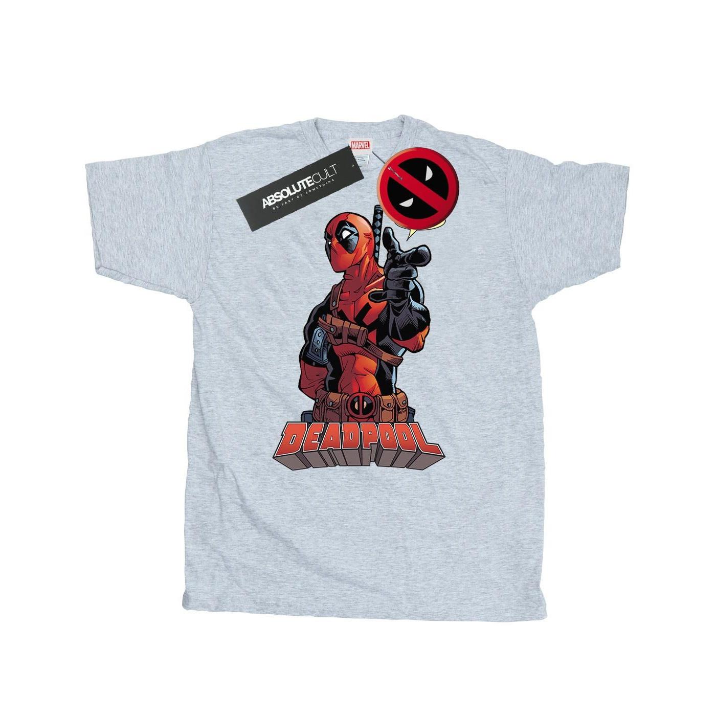 Deadpool Logo Print T-Shirt