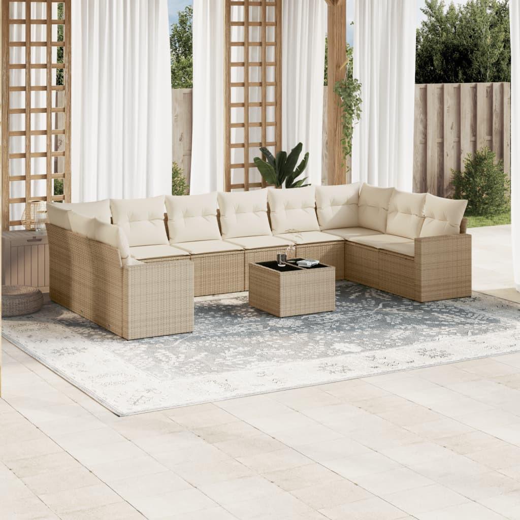 VidaXL Garten sofagarnitur poly-rattan