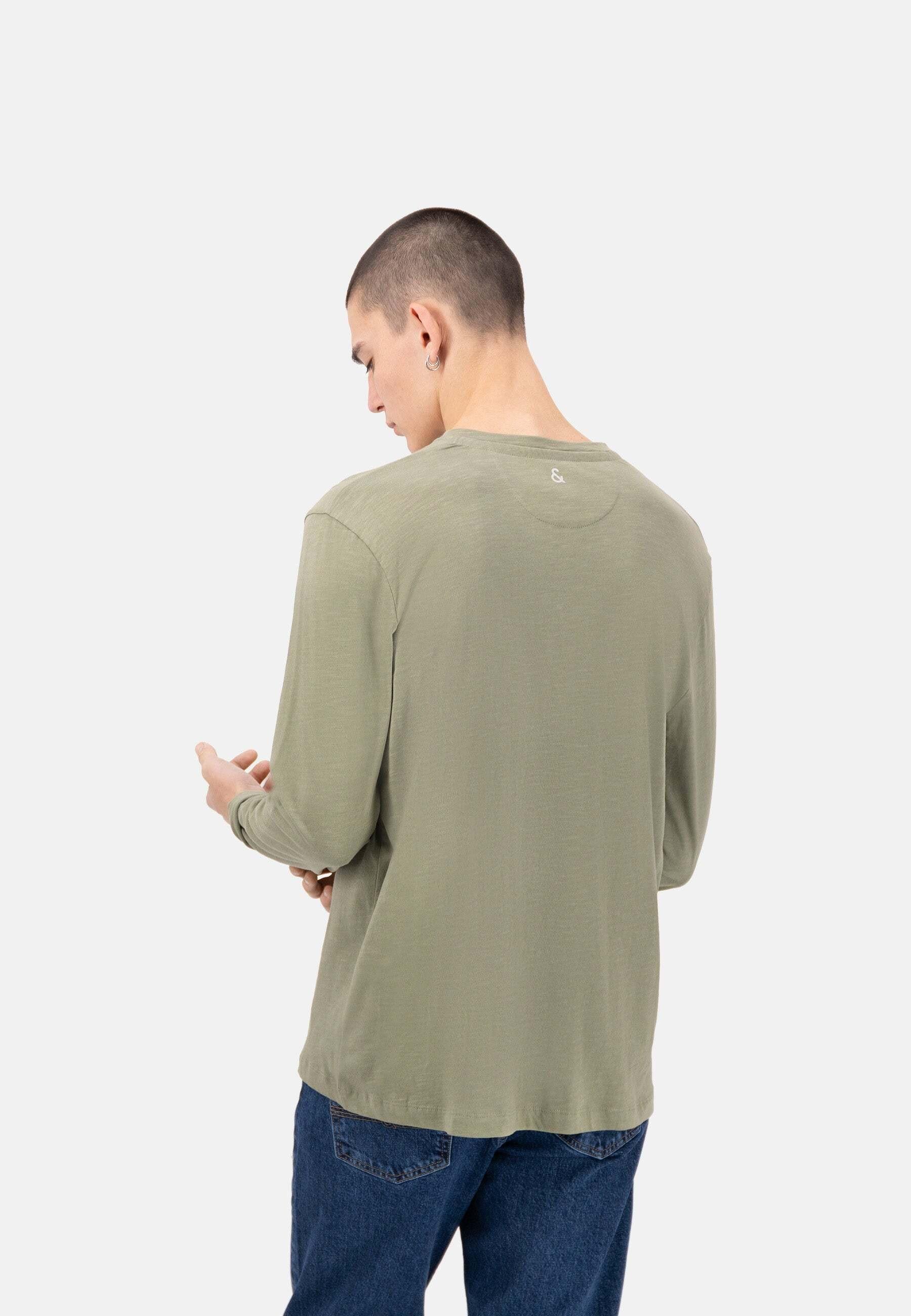 Colours & Sons Henley Slub Langarmshirt