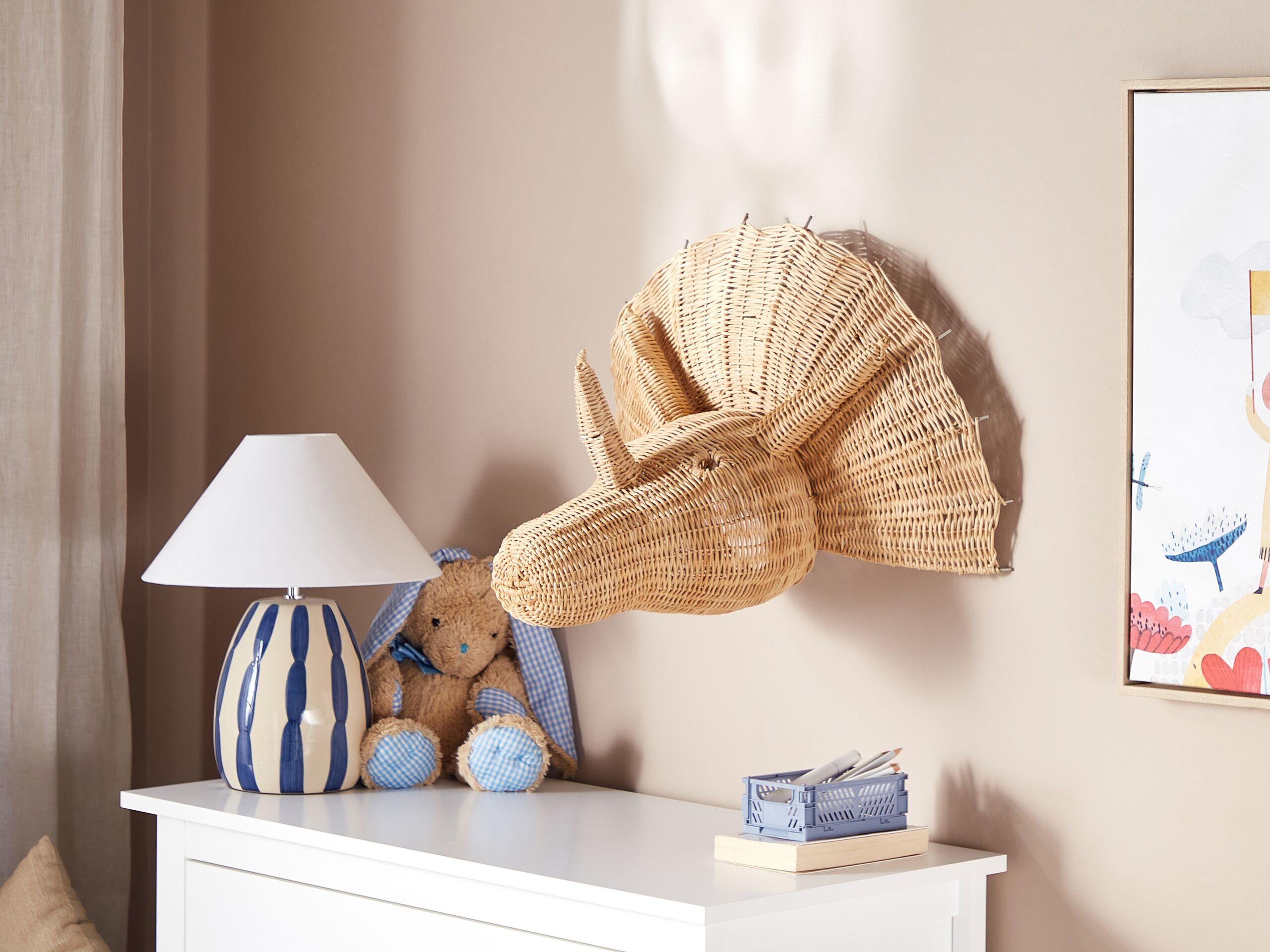 Beliani Wandobjekt aus Rattan Boho BIOKO
