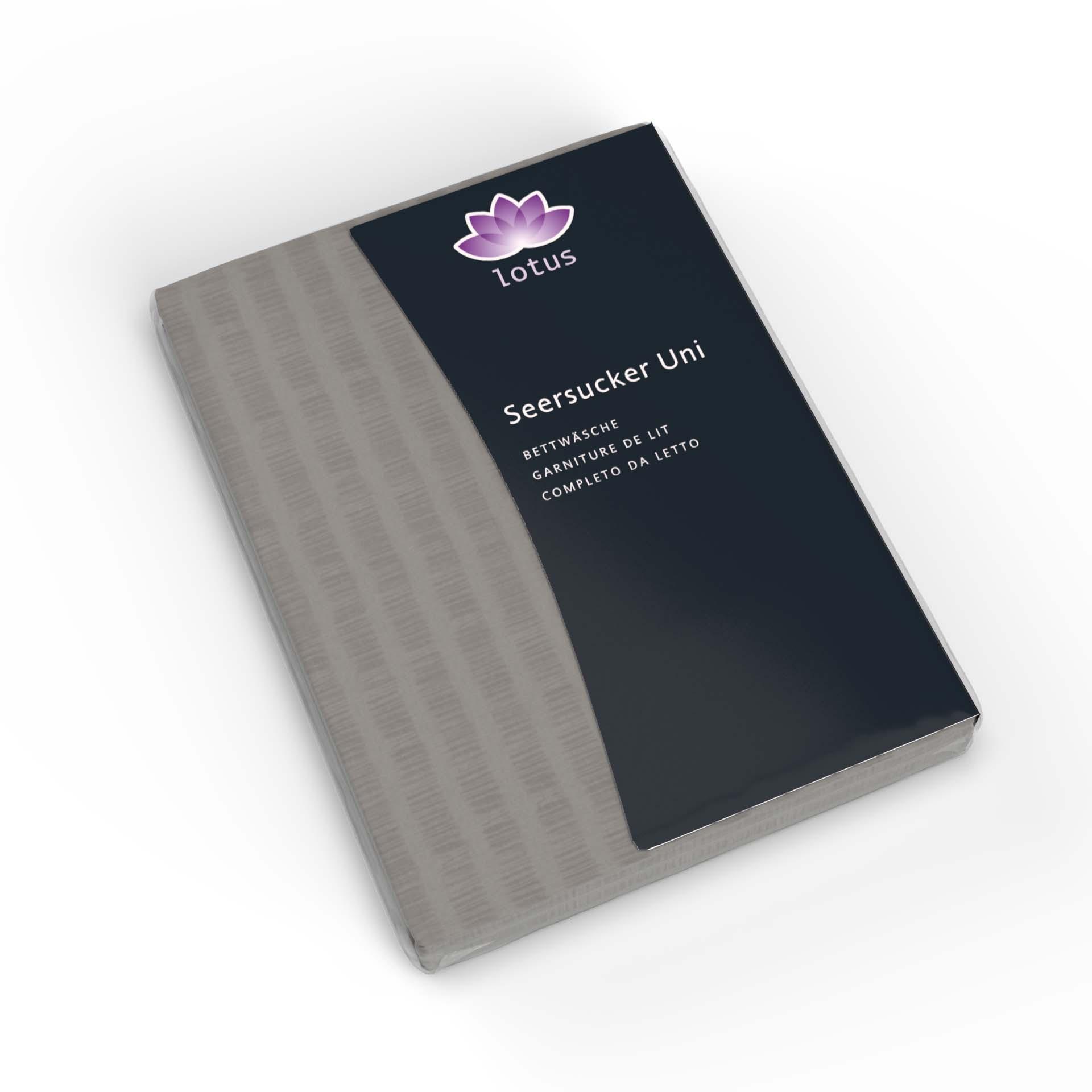 Lotus Bettwaren Lotus Bettwäsche Satin Seersucker uni