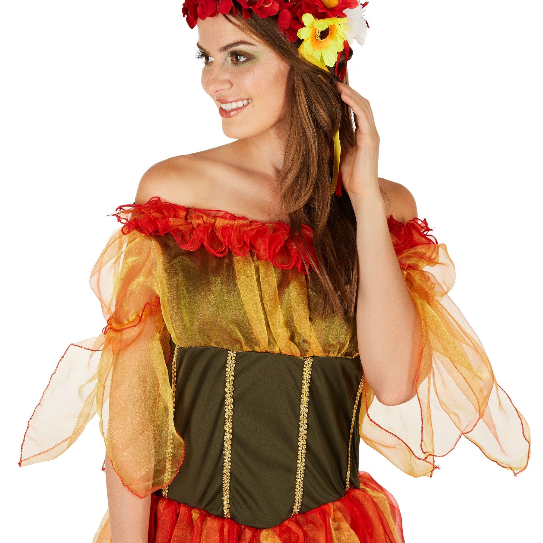 Tectake Frauenkostüm Herbstfee