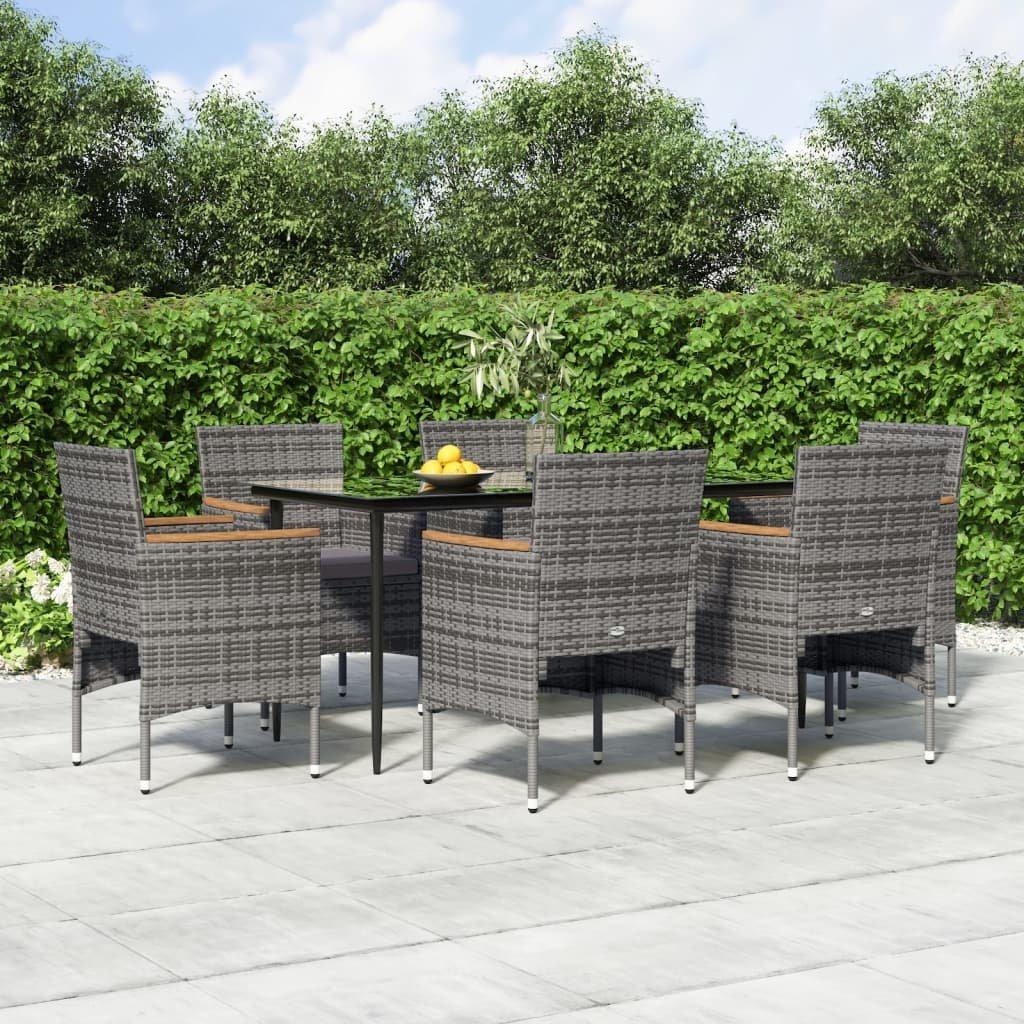 VidaXL Garten essgruppe poly-rattan