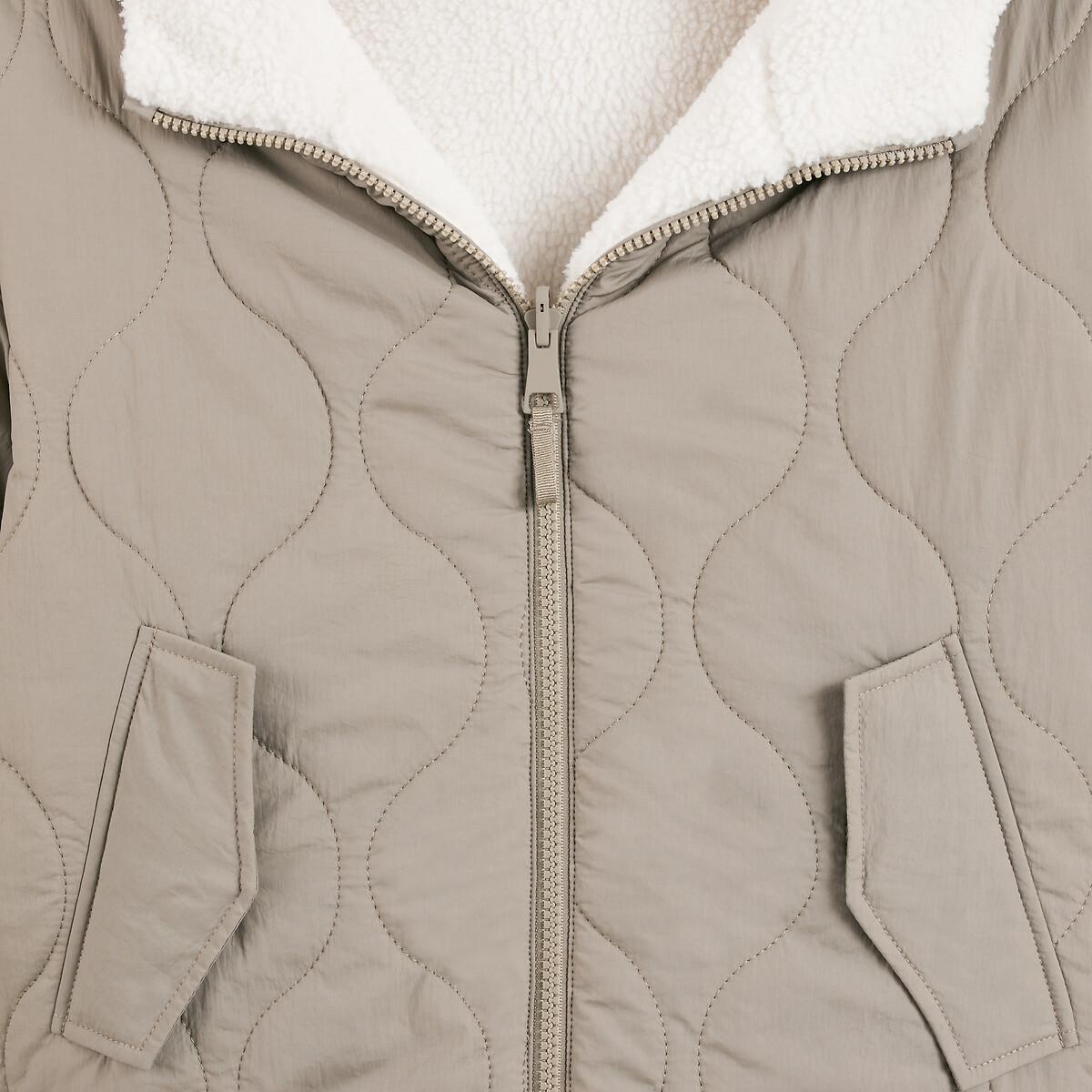 La Redoute Collections Wendbare gesteppte Winterjacke mit Kapuze