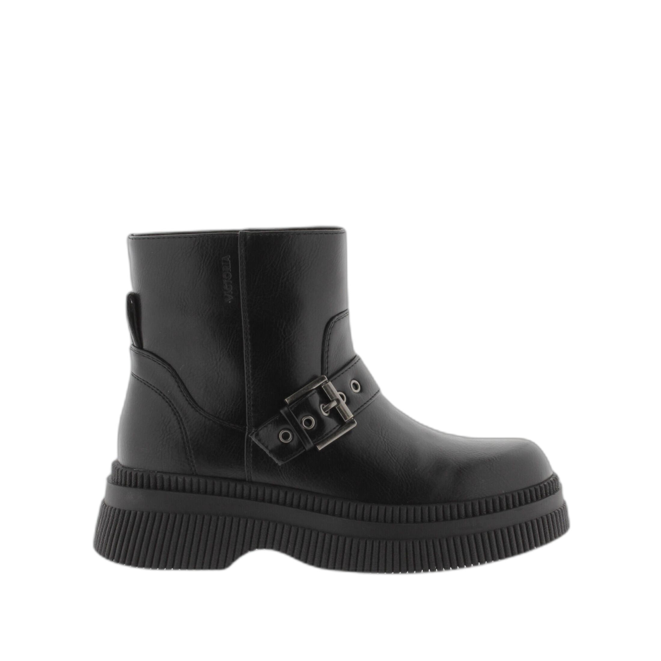 Victoria damen stiefeletten dublin hebilla efecto piel