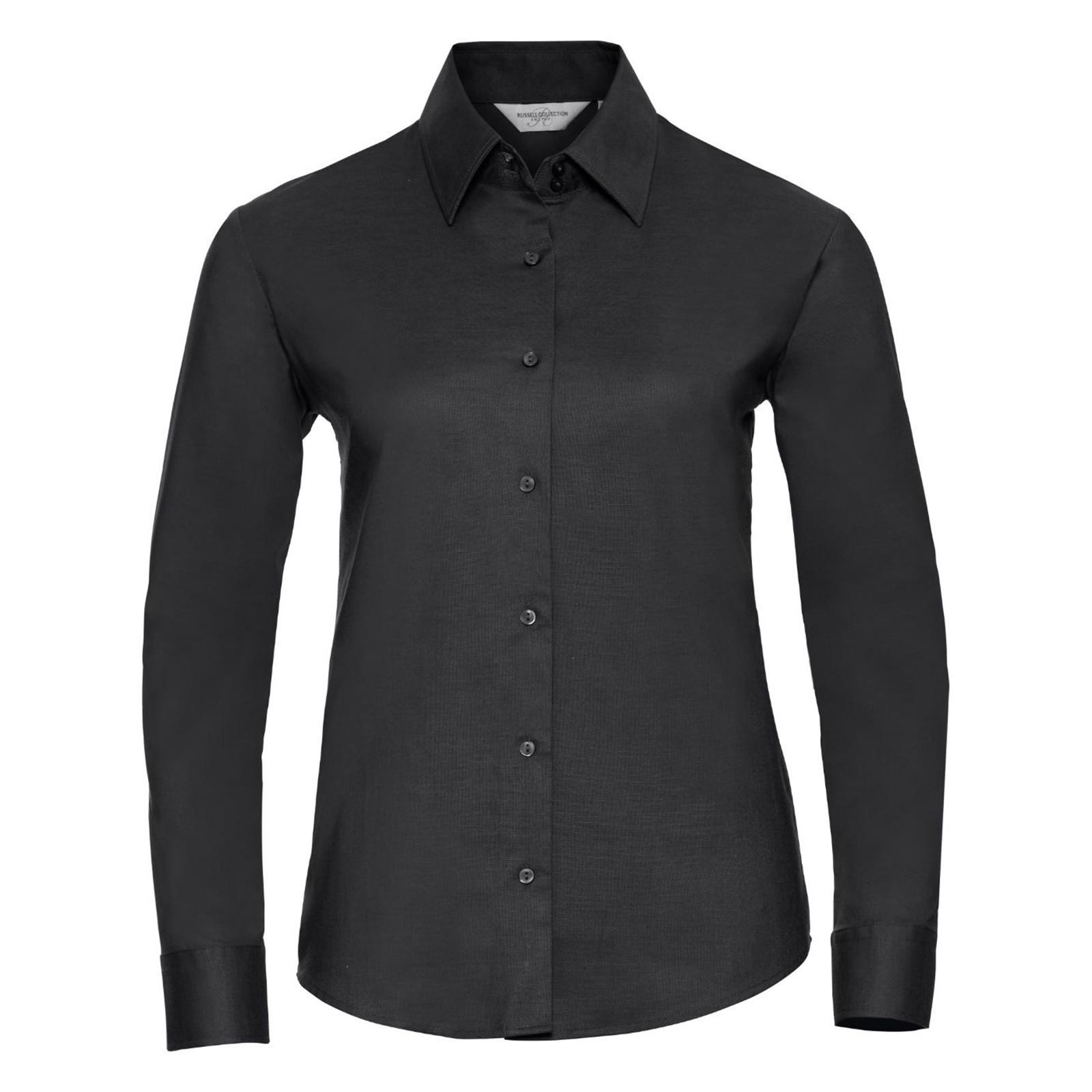 Russell Easy Care Oxford Langarmbluse
