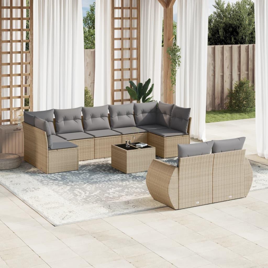 VidaXL Garten sofagarnitur poly-rattan