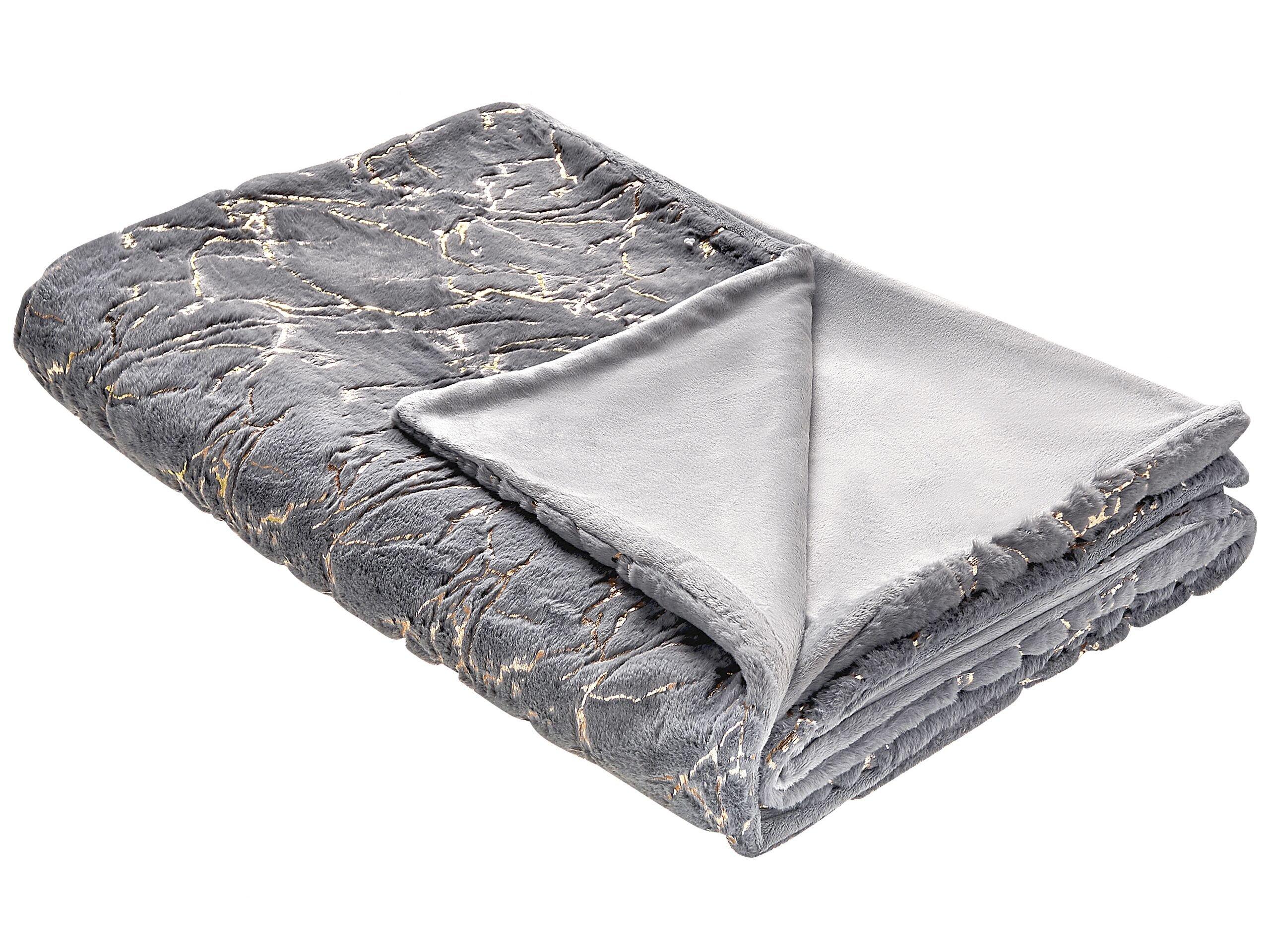 Beliani Kuscheldecke aus Polyester Modern GODAVARI