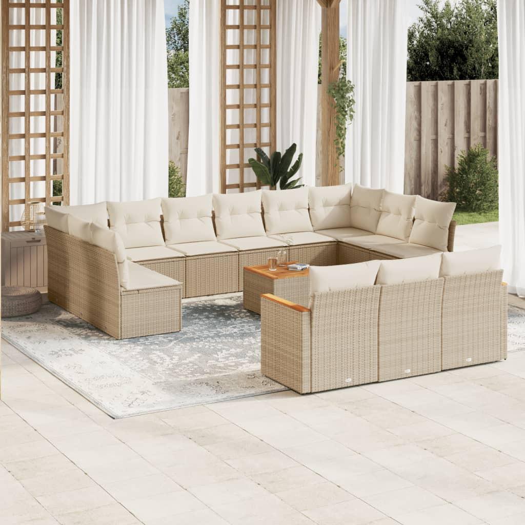 VidaXL Garten sofagarnitur poly-rattan