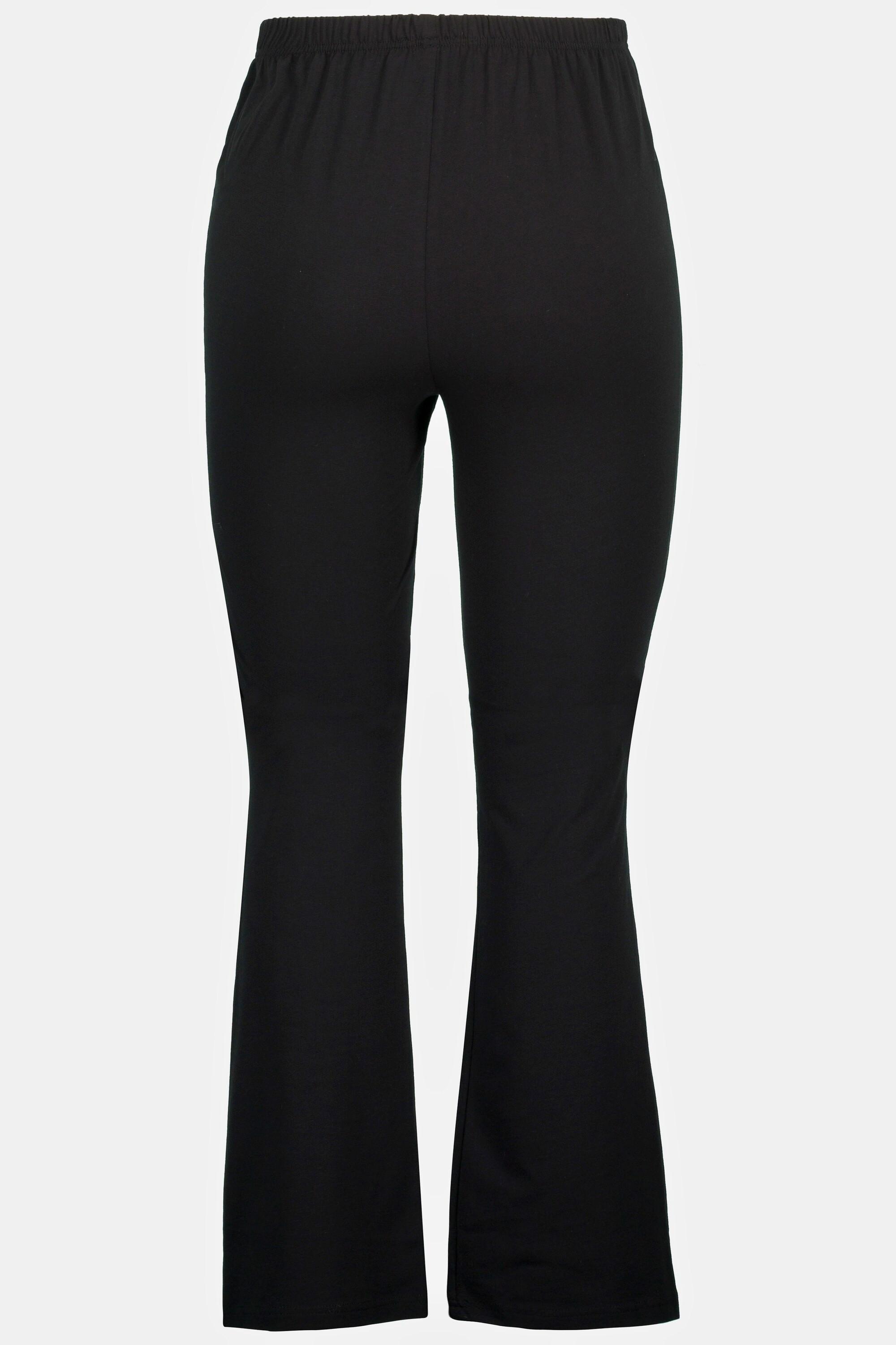 Ulla Popken Jersey Yogahose mit ausgestelltem Bein