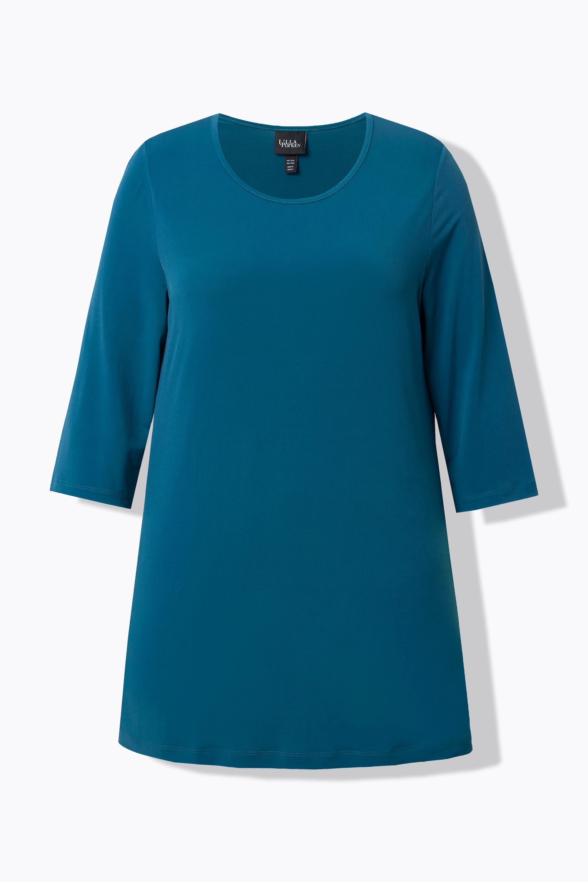 Ulla Popken Longshirt Ringmuster Rundhals 3/4-Arm