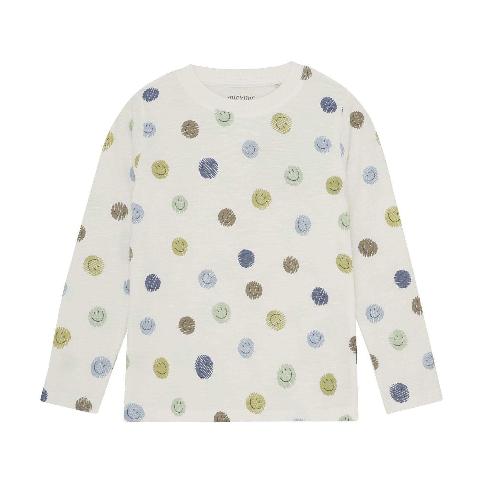 Minymo Langarmshirt Marshmallow White