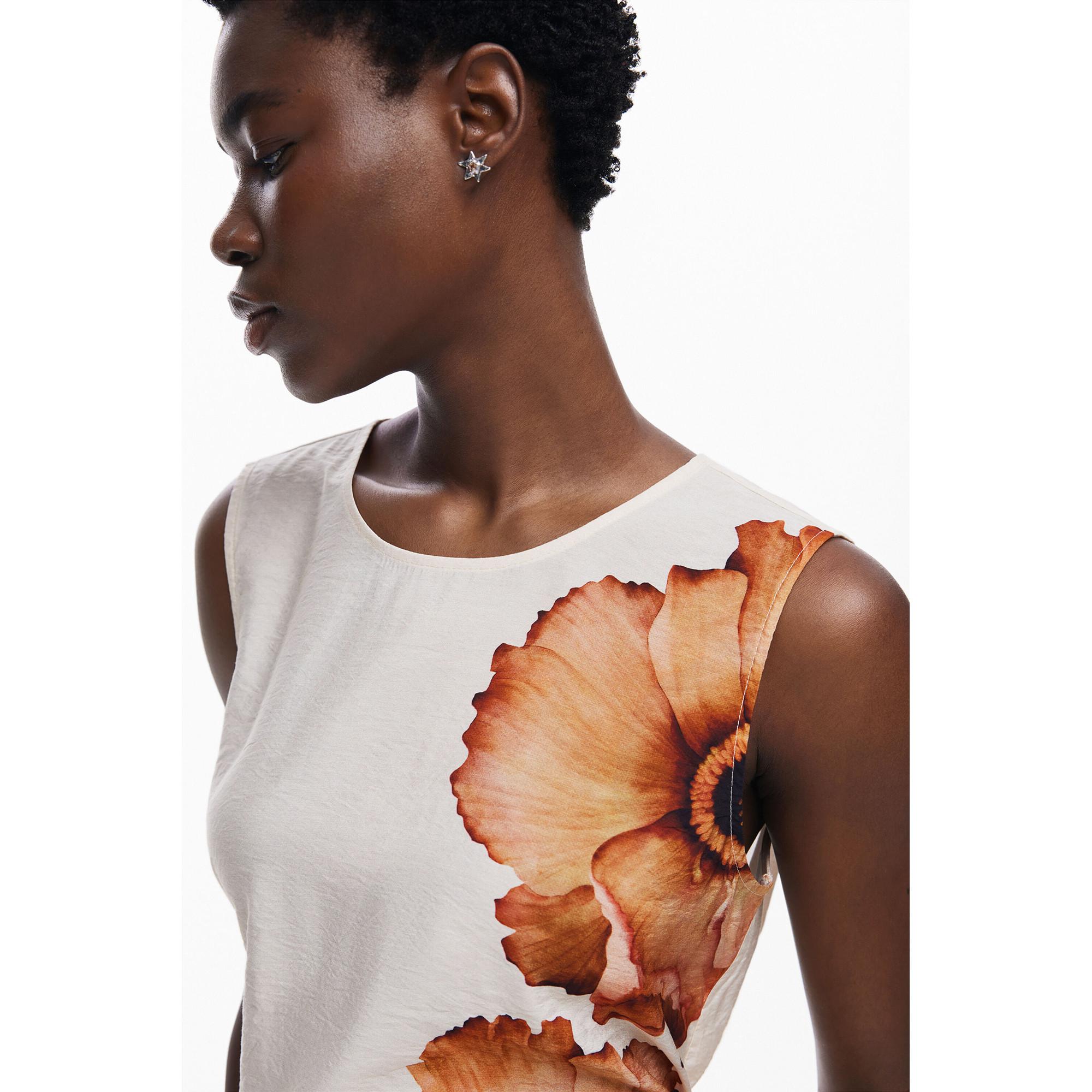 Desigual Ärmellose Bluse mit Blumenmuster